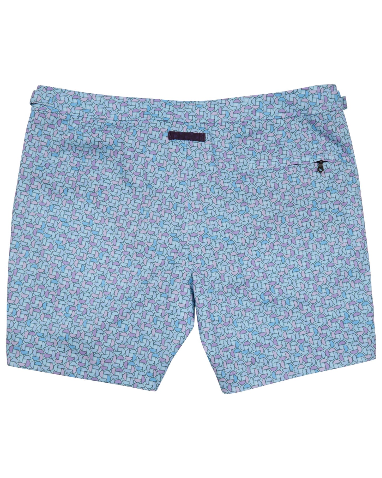 NEPTUNE SLICES GEO TEAL MENS TAILORED SWIM SHORT