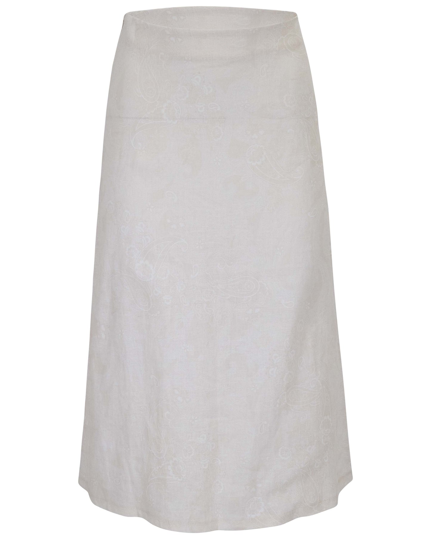 MARNI PAISLEY EXPLOSION IVORY WOMENS MIDI SKIRT