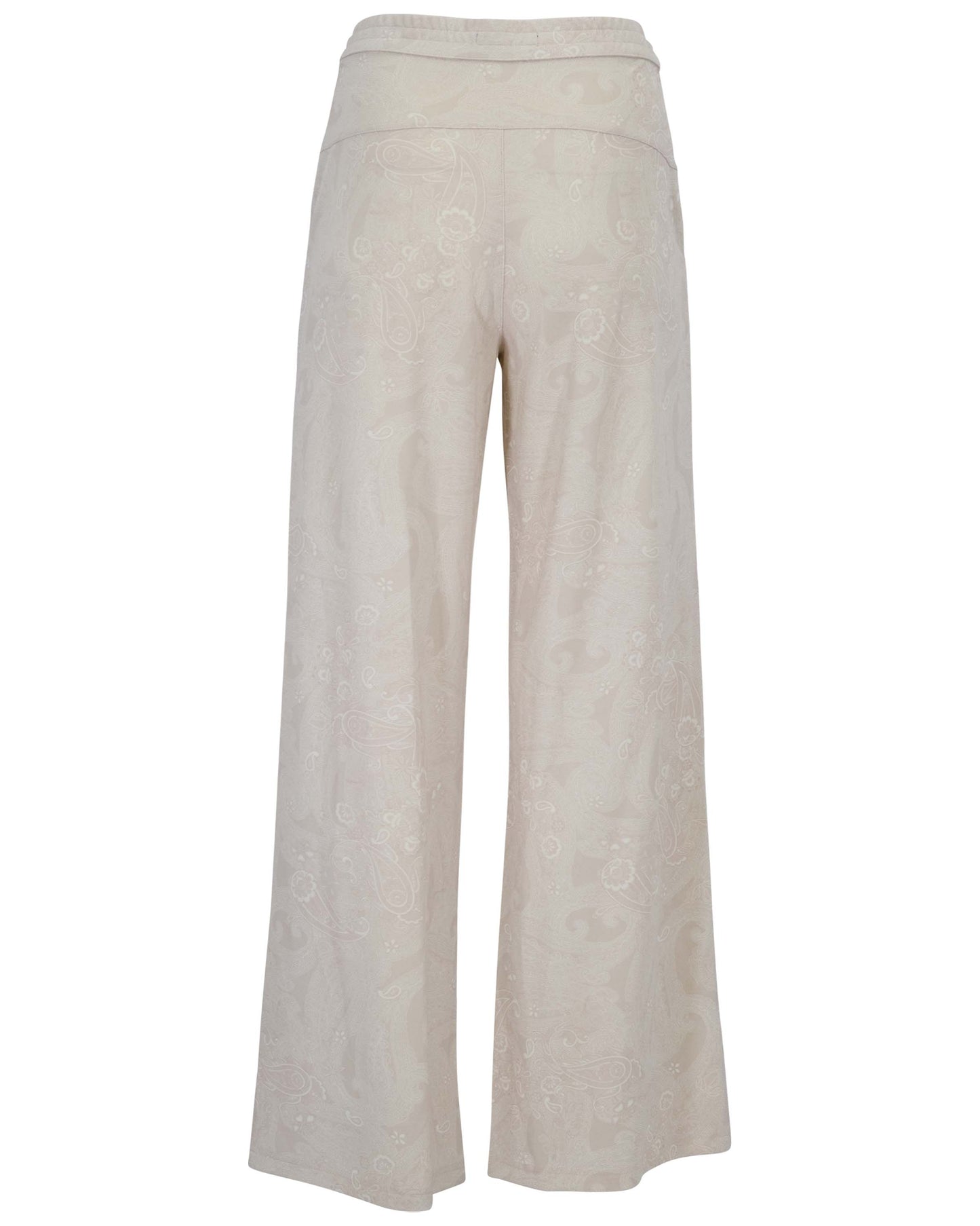 SANCHEZ PAISLEY EXPLOSION IVORY WOMENS WIDE-LEG PANT