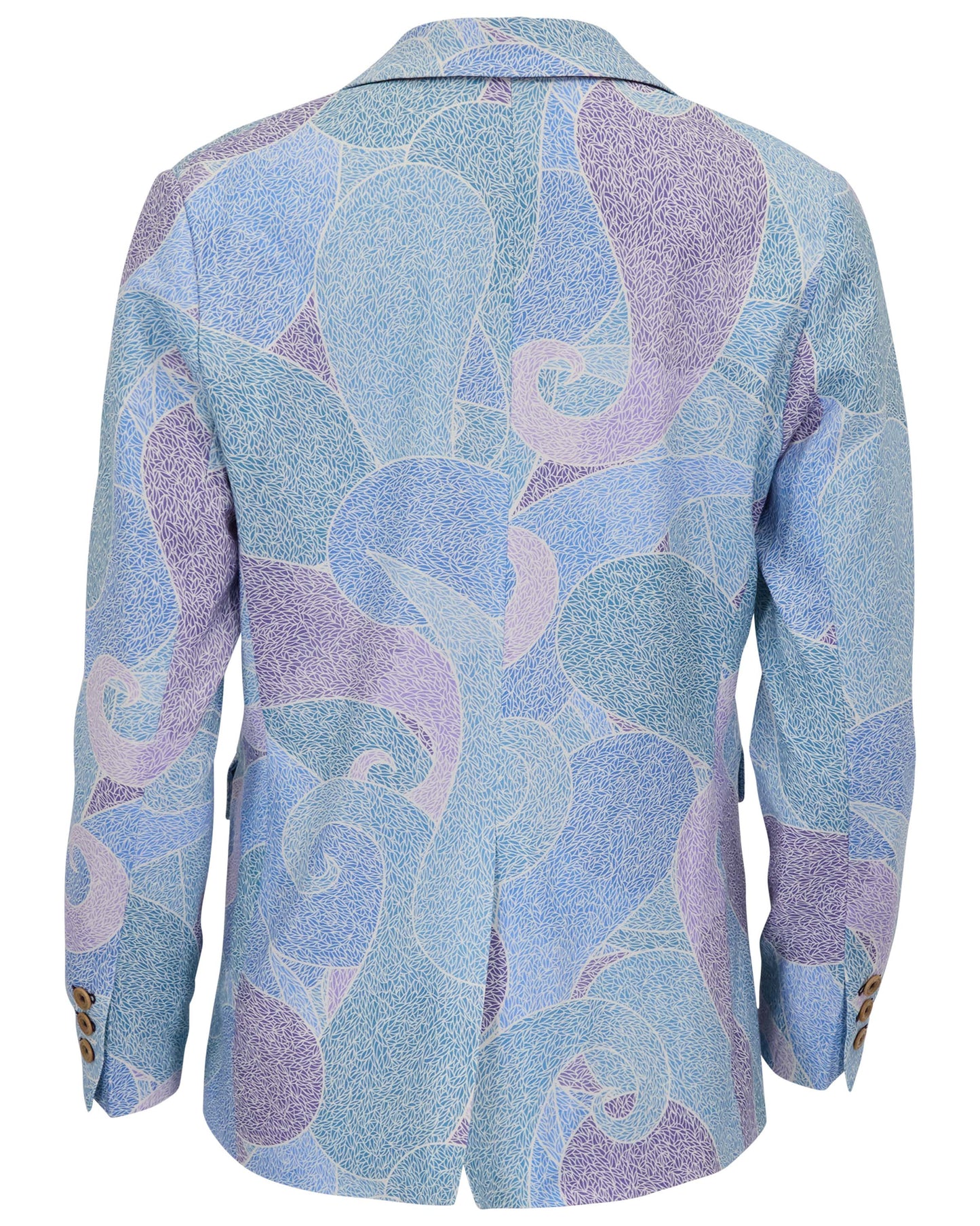 JULIA GRAIN PAISLEY TEAL WOMENS TAILORED BLAZER