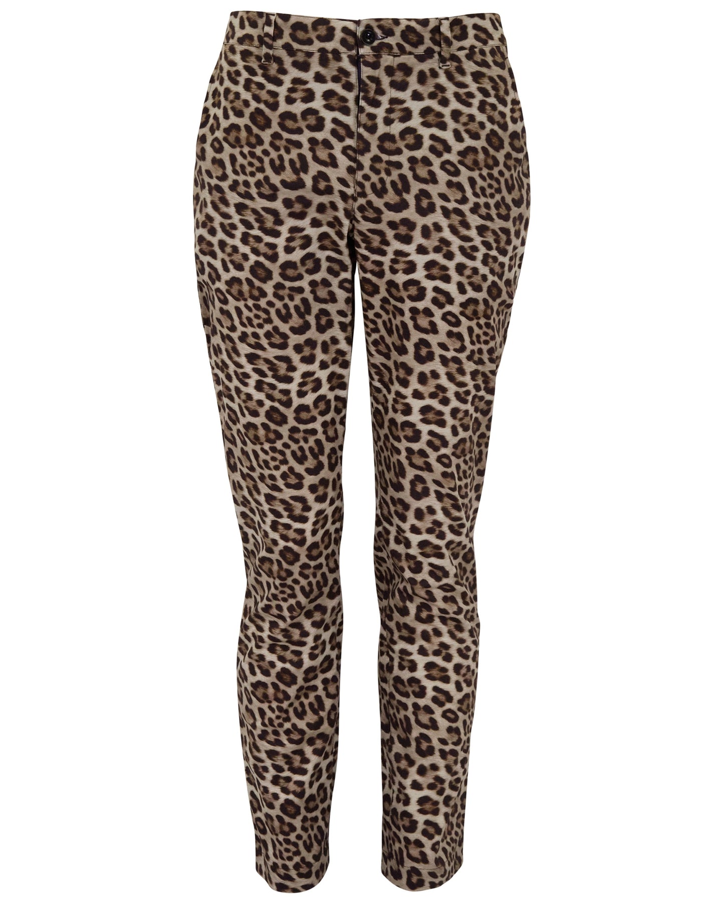 CHARLES LEOPARD BROWN MENS TAILORED PANT