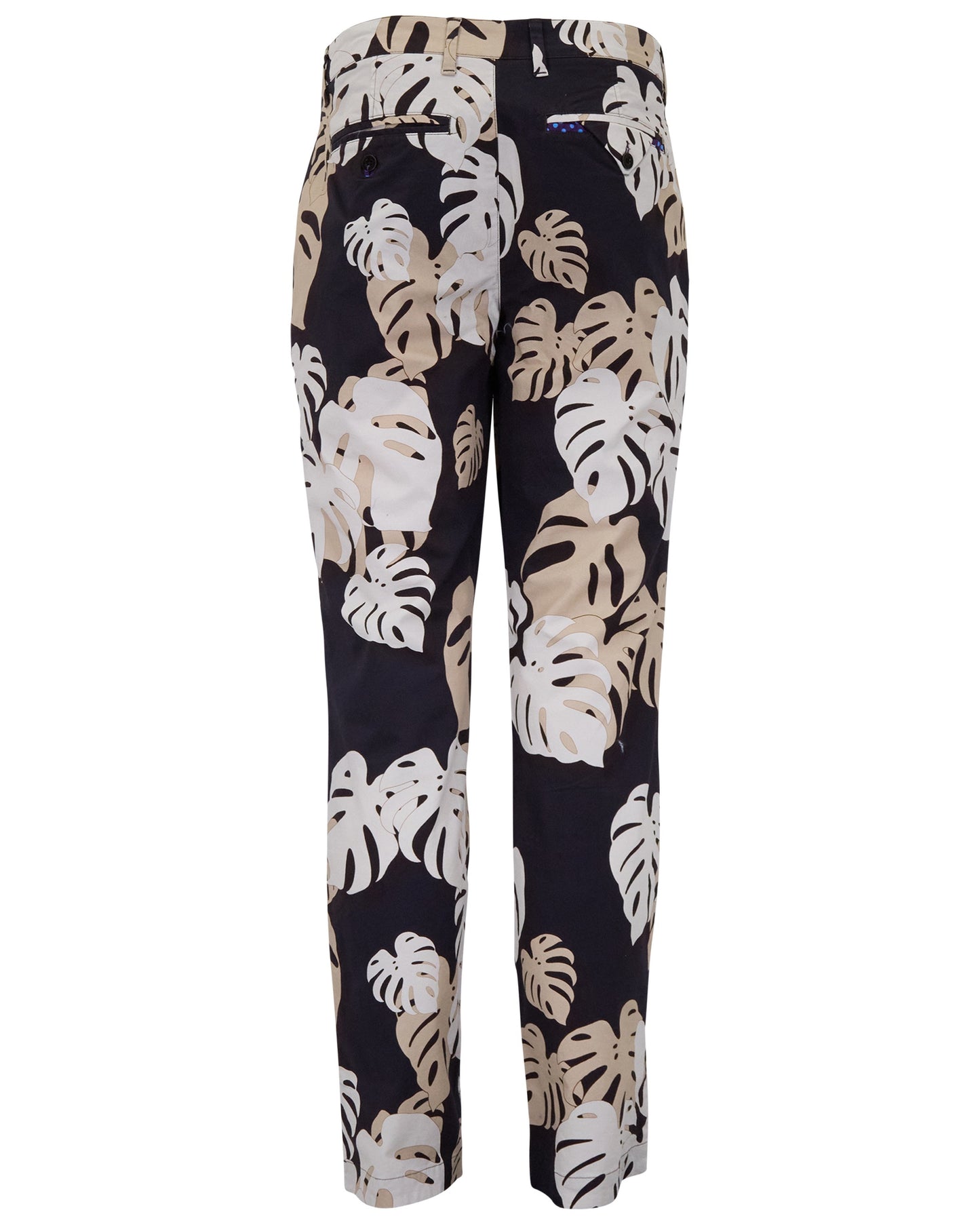 CHARLES MONSTERA FLORAL SMOKE MENS TAILORED PANT