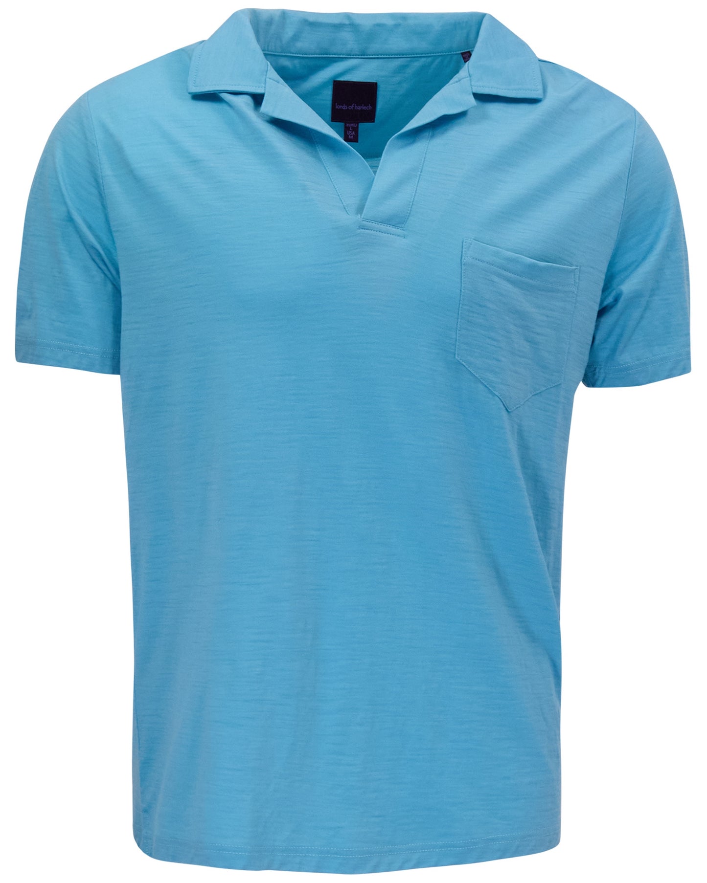 BOBBY MERINO JERSEY COLLARED SHIRT - TEAL