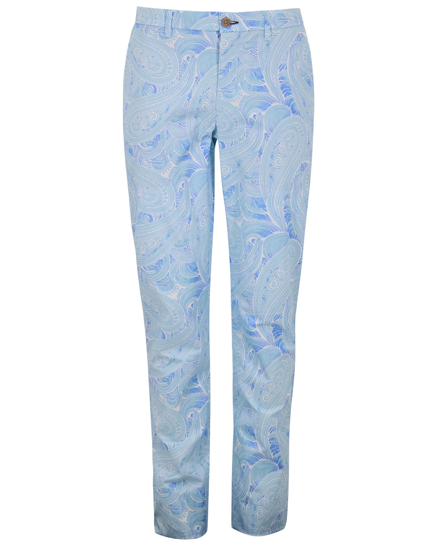 CASPIAN MARAKESH PAISLEY TEAL MENS TAILORED PANT