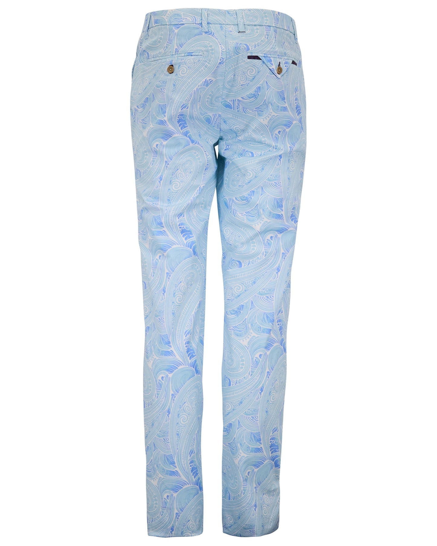 CASPIAN MARAKESH PAISLEY TEAL MENS TAILORED PANT