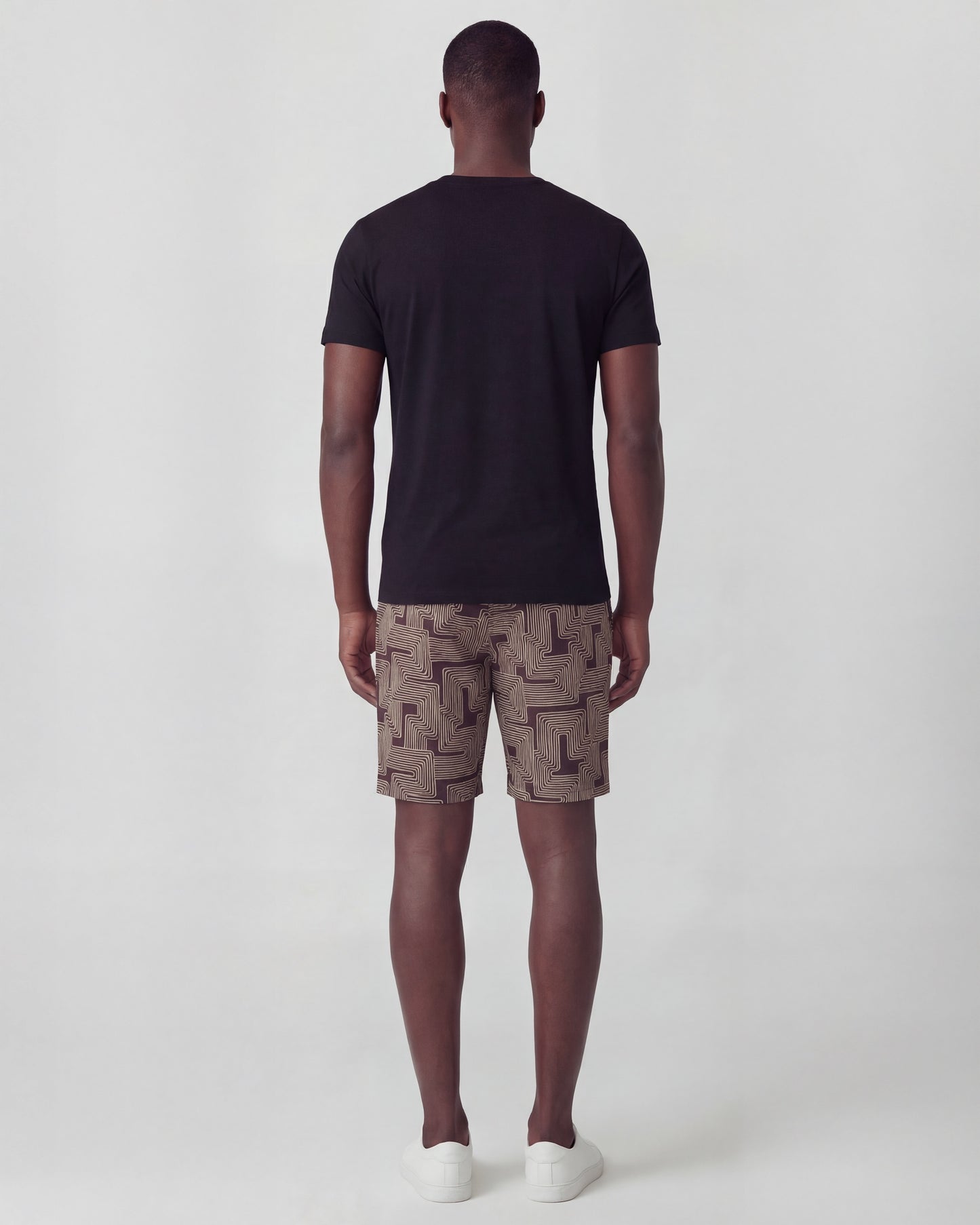 EDWARD INTER TWINE BLACK MENS FLAT FRONT SHORT