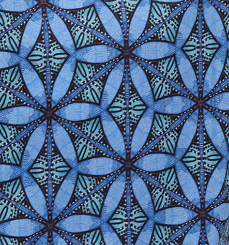 GEORGE TRIBAL BLUE MENS PRINTED SHIRT