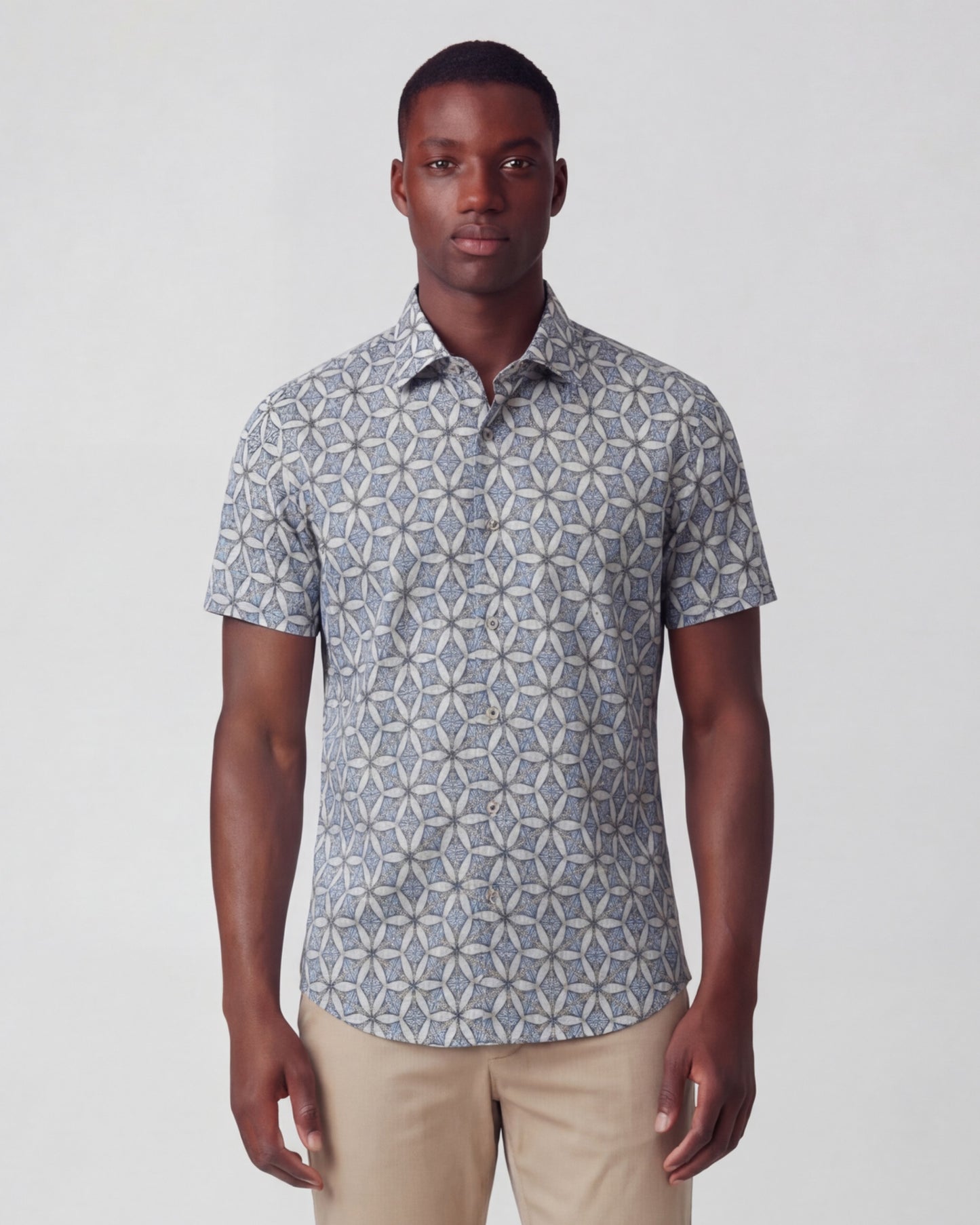 GEORGE TRIBAL NATURAL MENS PRINTED SHIRT