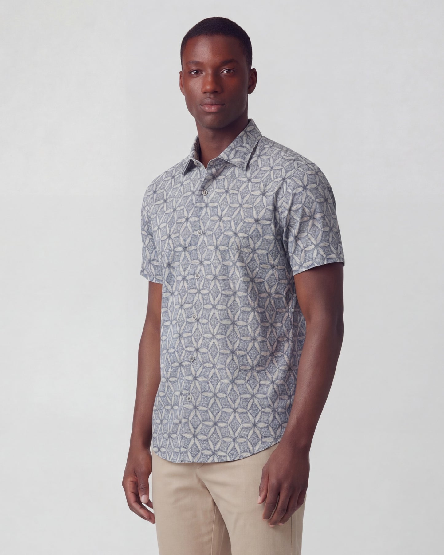 GEORGE TRIBAL NATURAL MENS PRINTED SHIRT