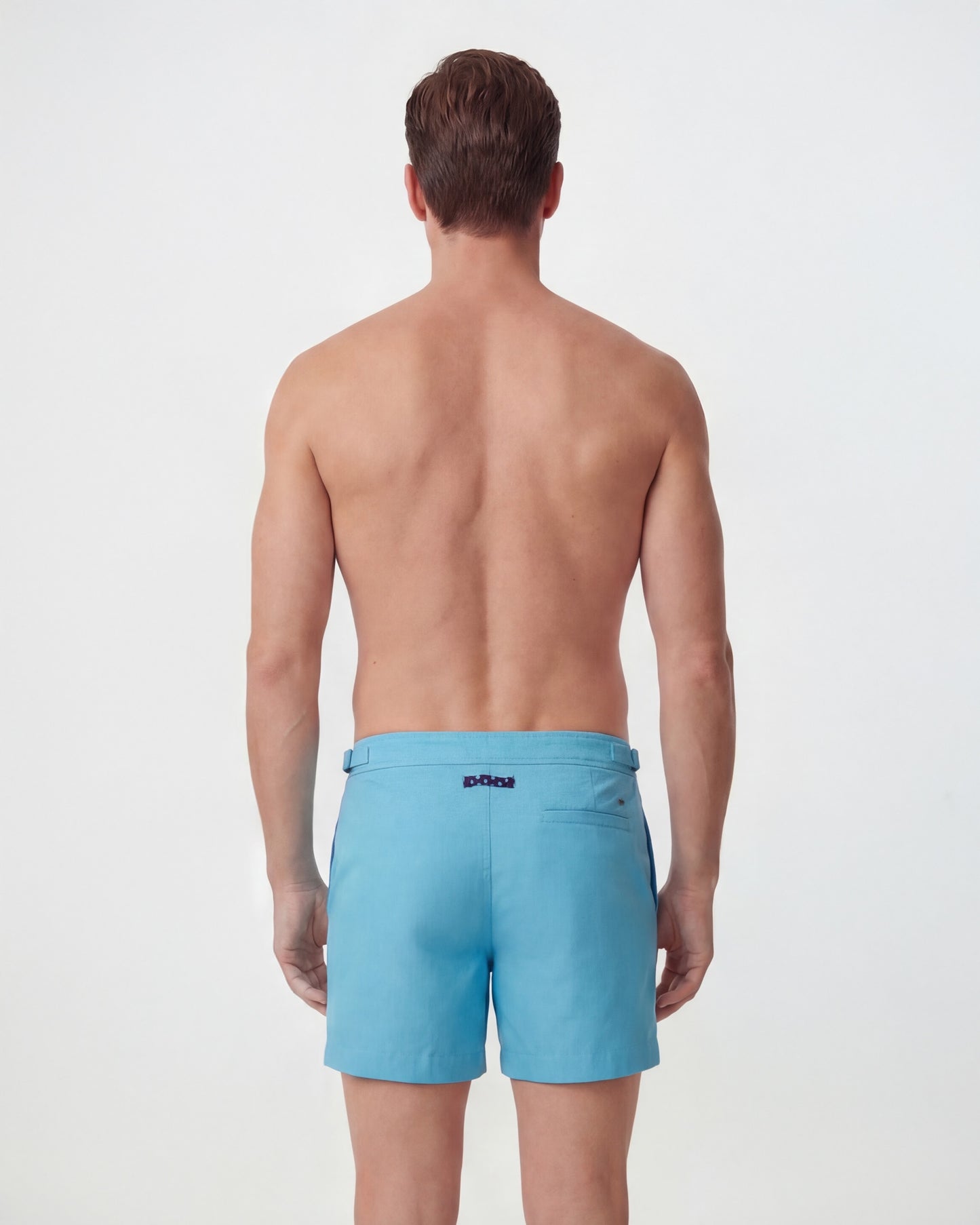 POOL OXFORD TEAL MENS SWIM TAILORED SHORT