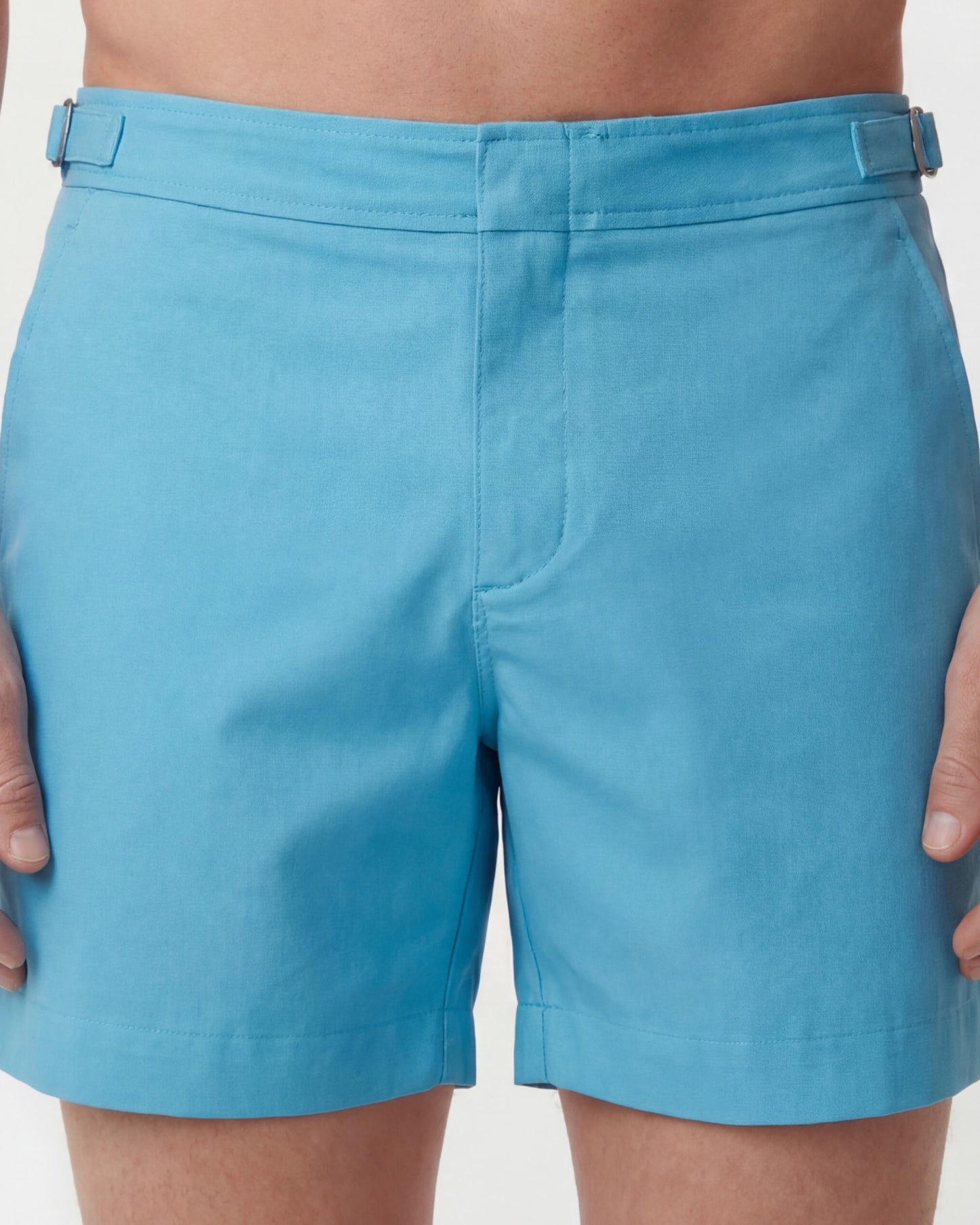 POOL OXFORD TEAL MENS SWIM TAILORED SHORT