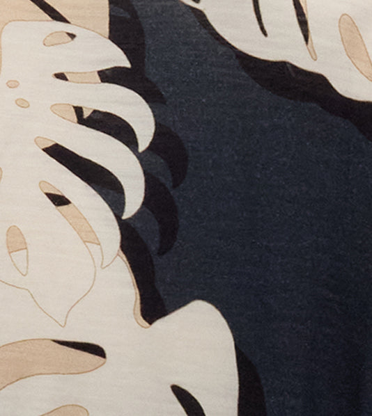 TOBIAS MONSTERA FLORAL SMOKE MENS MERINO WOOL SHIRT