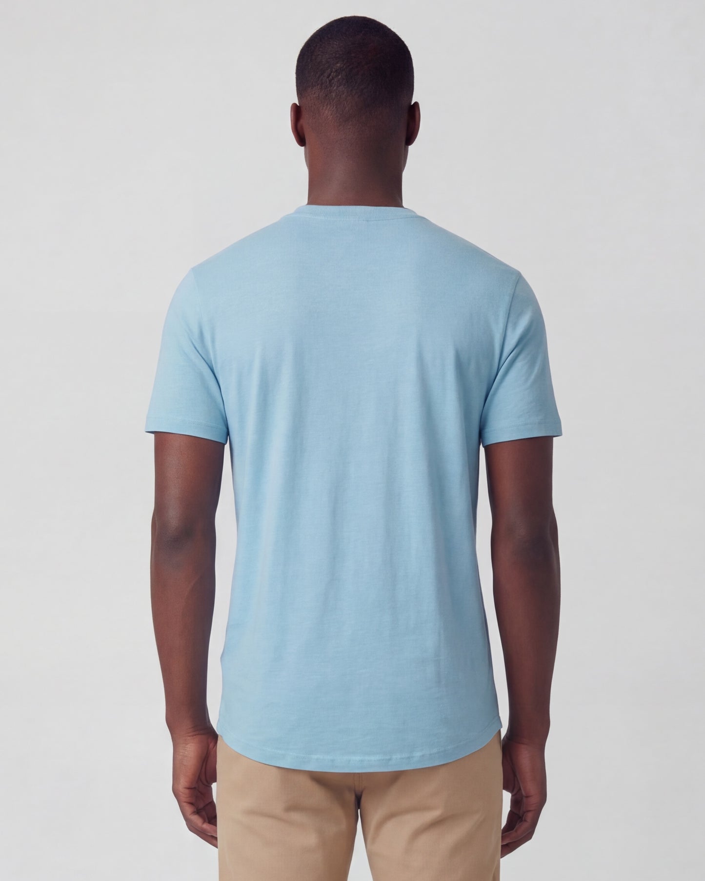 VICTOR MERINO V-NECK TEE - TEAL