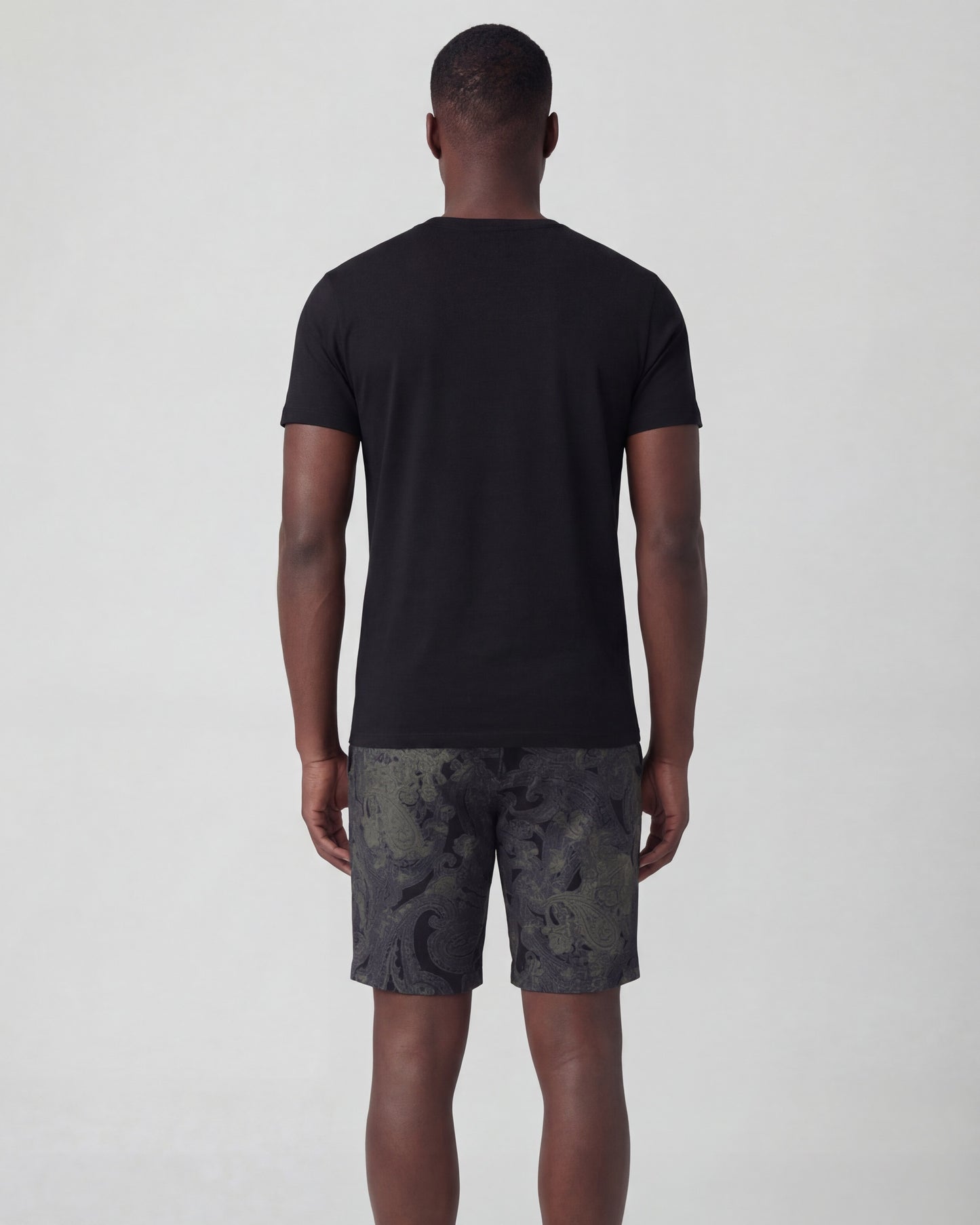 JOHN PAISLEY EXPLOSION BLACK MENS FLAT FRONT SHORT