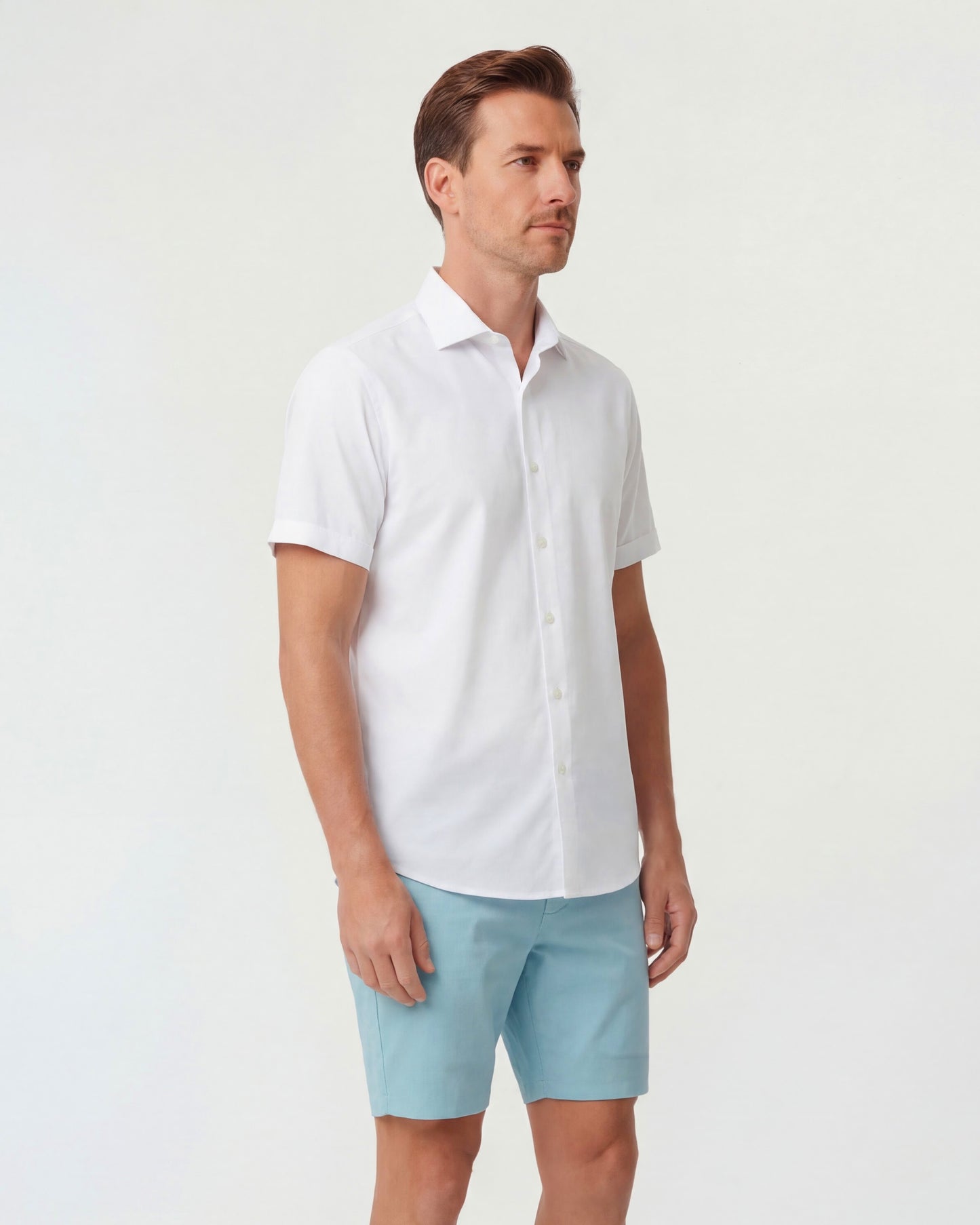 JOHN TEAL MENS FLAT FRONT SHORT