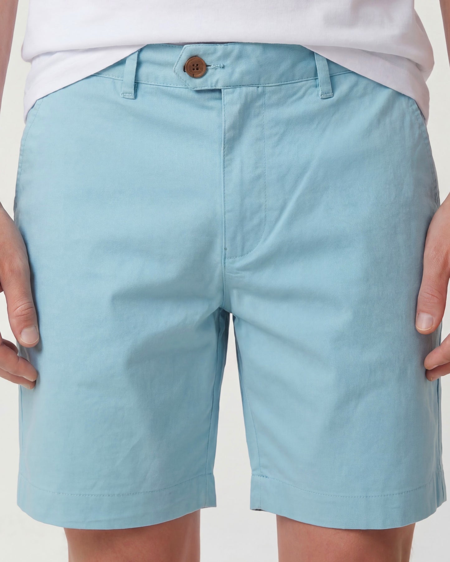 JOHN TEAL MENS FLAT FRONT SHORT