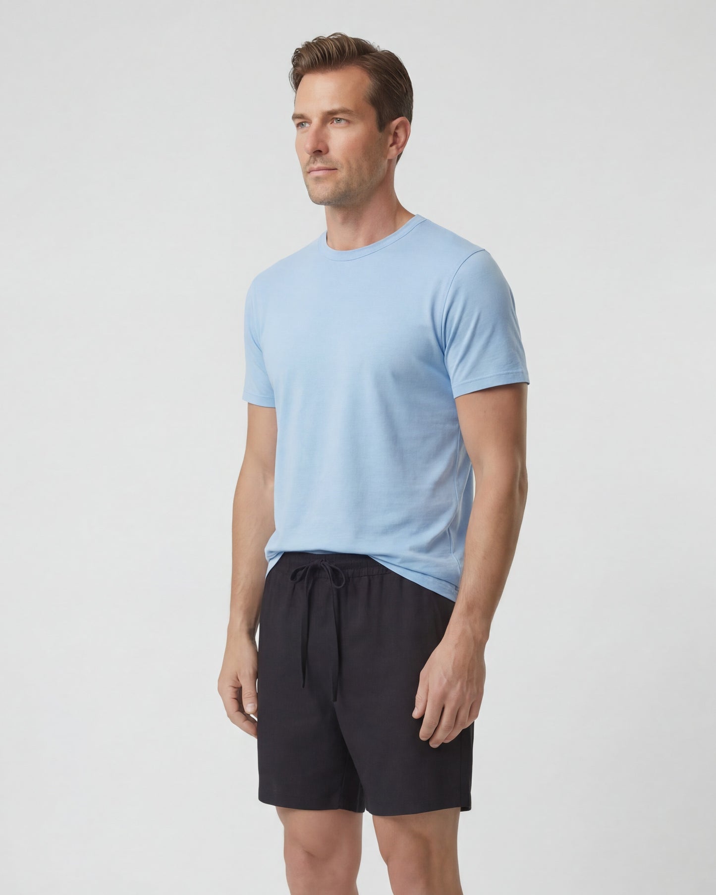 DEVONSHIRE LINEN SHORT - BLACK