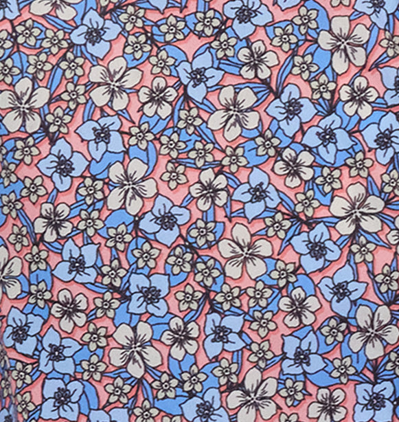 TIM FLORAL FIELD CORAL MENS PRINTED SHIRT