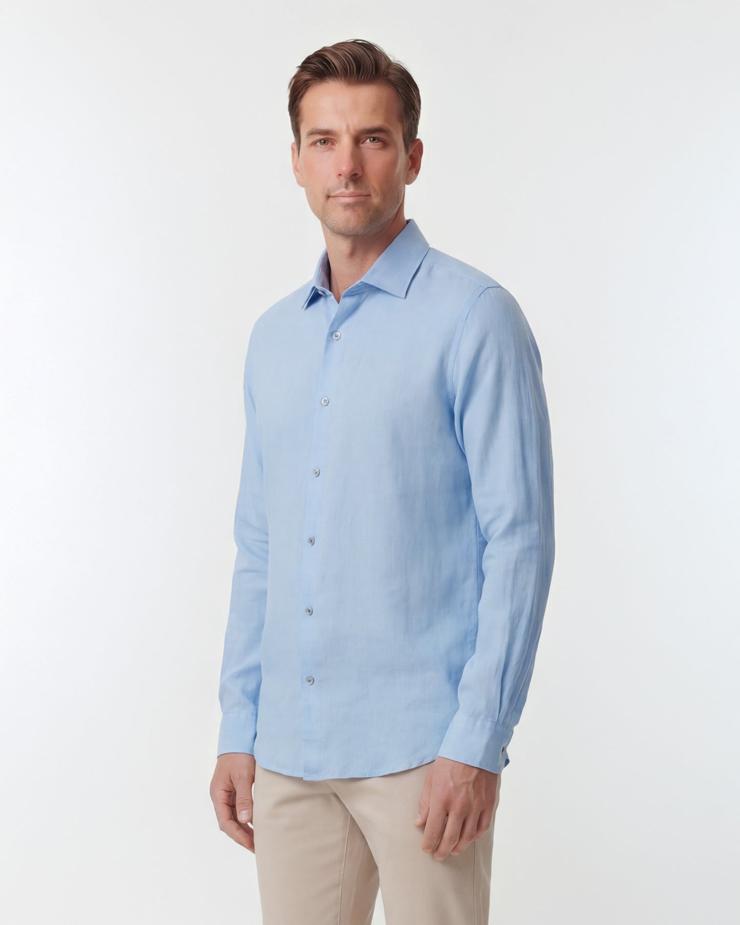 LAURENT LINEN SHIRT - BLUE