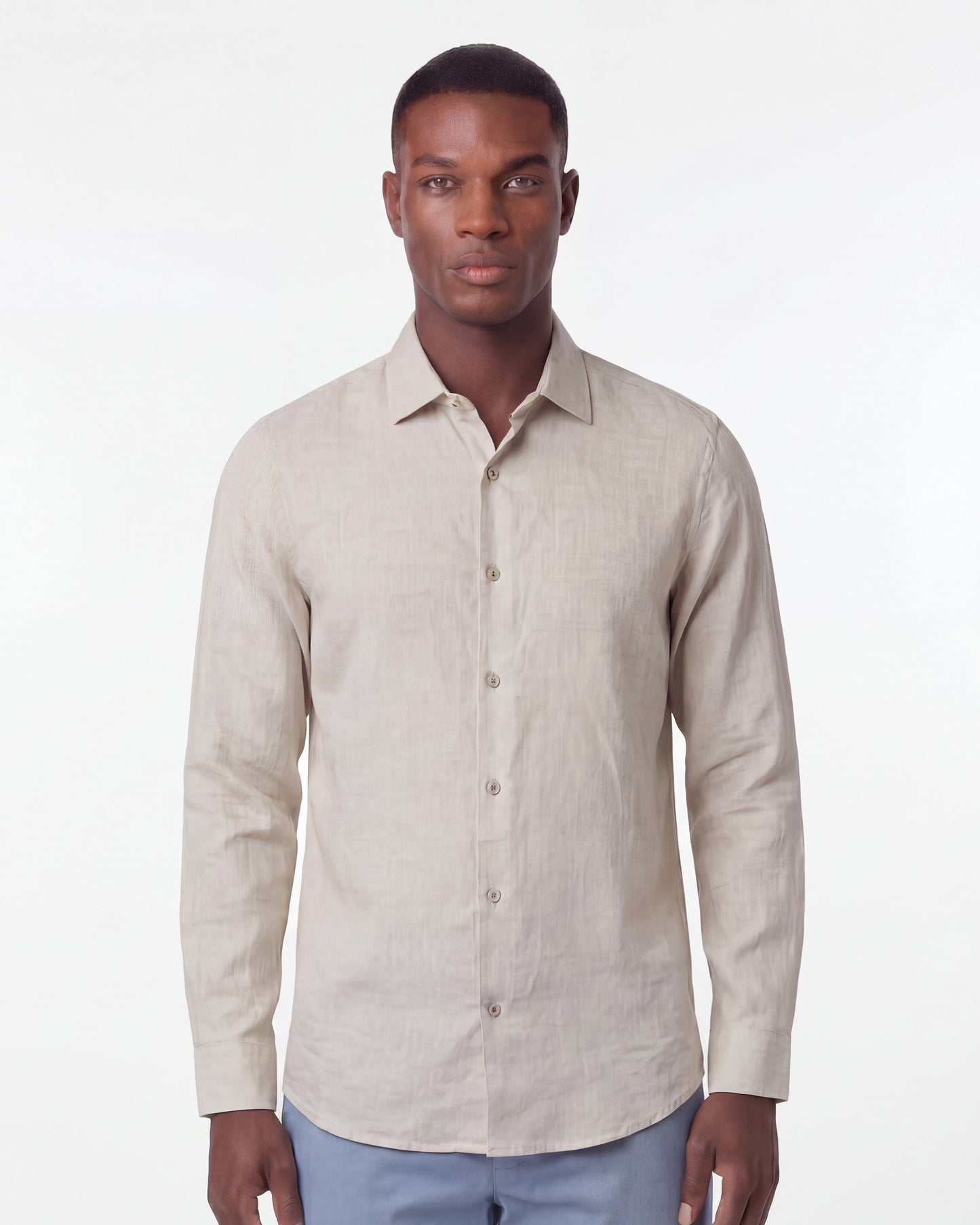 LAURENT LINEN SHIRT - NATURAL