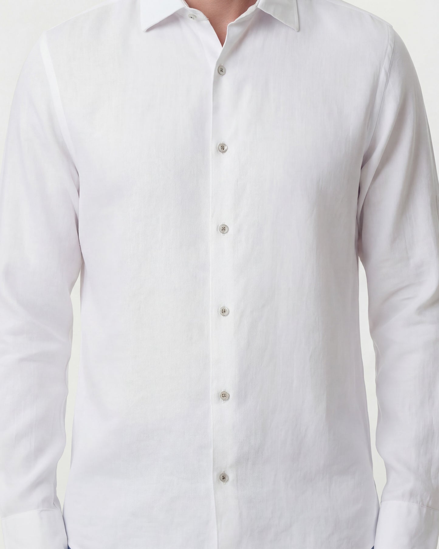 LAURENT LINEN SHIRT - WHITE