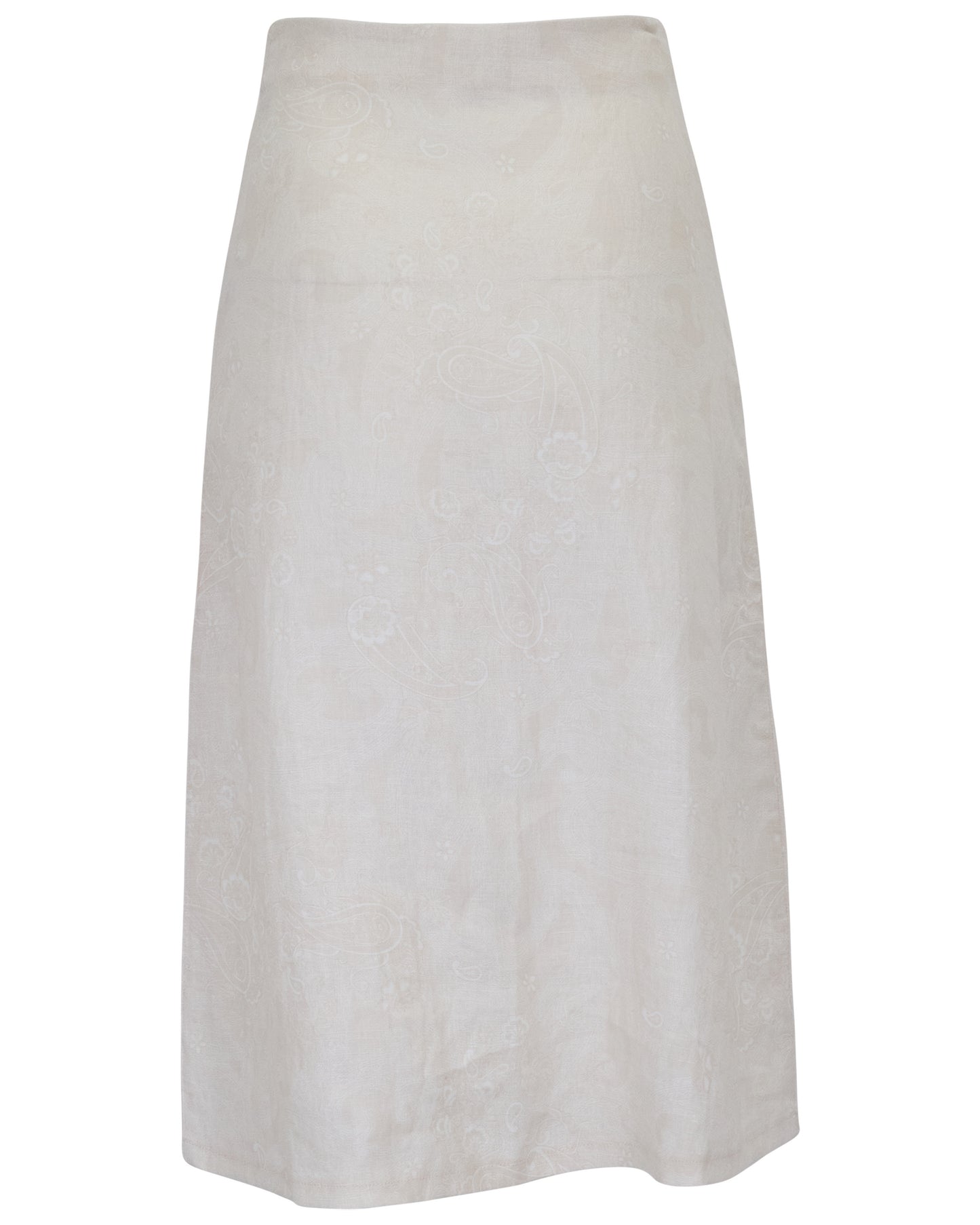 MARNI PAISLEY EXPLOSION IVORY WOMENS MIDI SKIRT