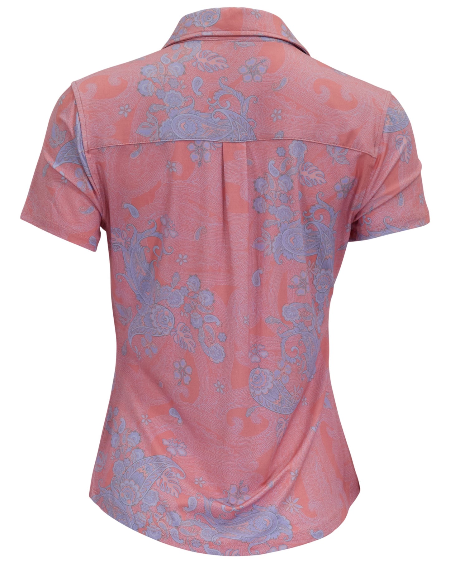 SHELLEY PAISLEY EXPLOSION CORAL WOMENS PRINTED SHIRT