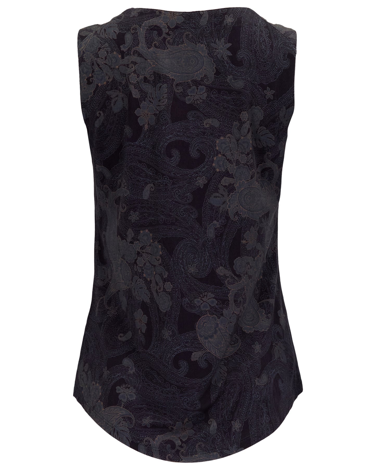 TINA PAISLEY EXPLOSION BLACK WOMENS MUSCLE TANK
