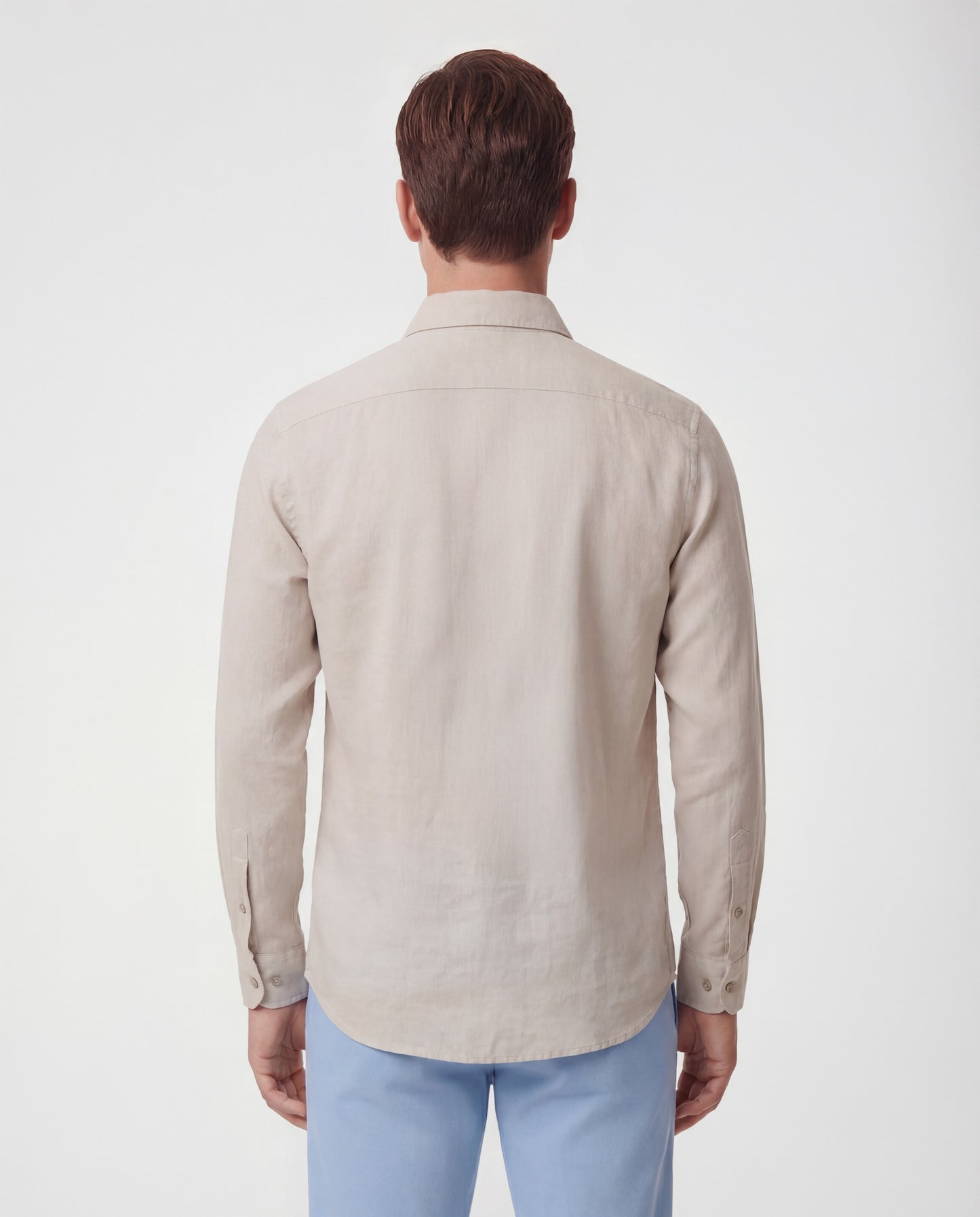 LIONEL LEINEN-BUTTON-DOWN-HEMD - NATUR