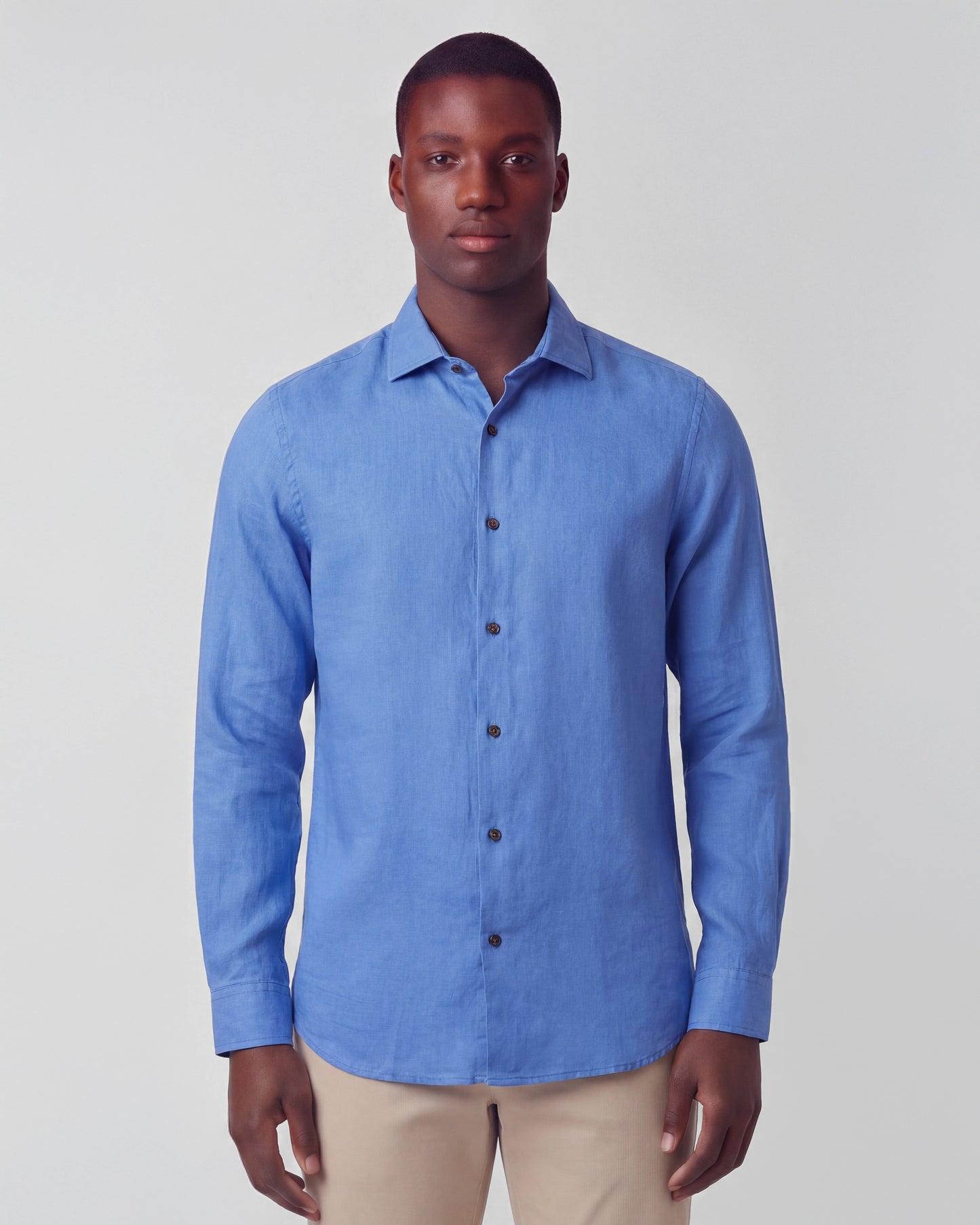 LIONEL LINEN SHIRT - SAIL BLUE