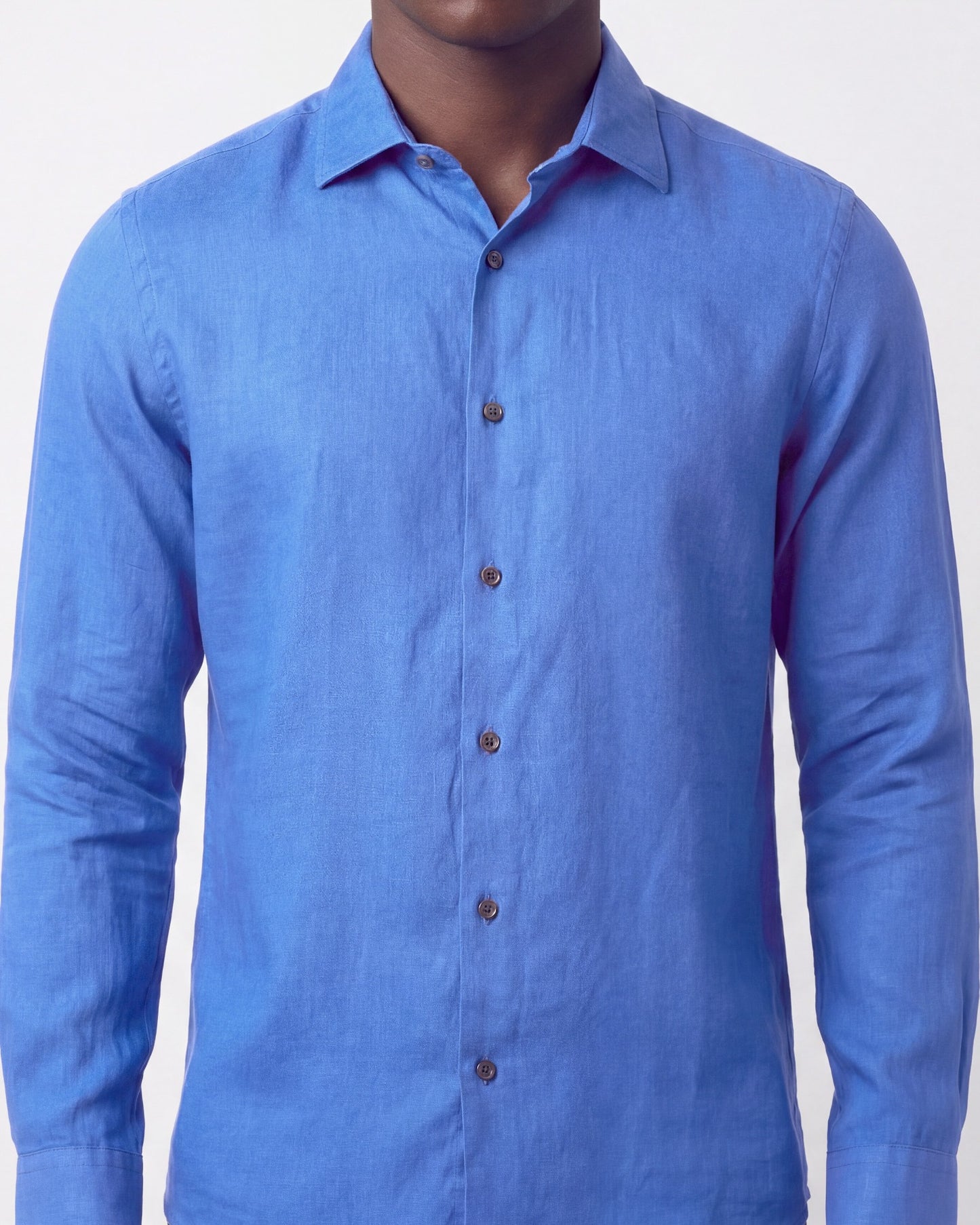 LIONEL LINEN SHIRT - SAIL BLUE
