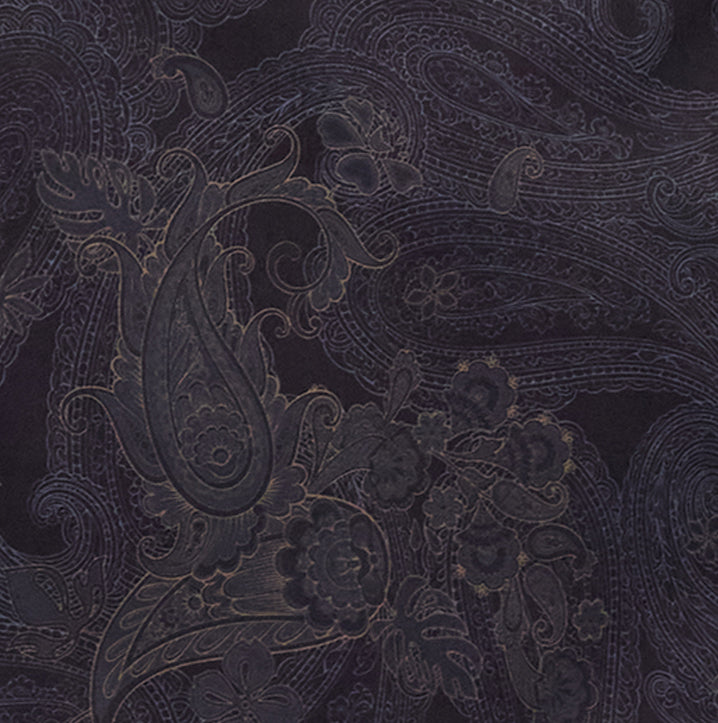 SCOTT PAISLEY EXPLOSION BLACK MENS PRINTED SHIRT
