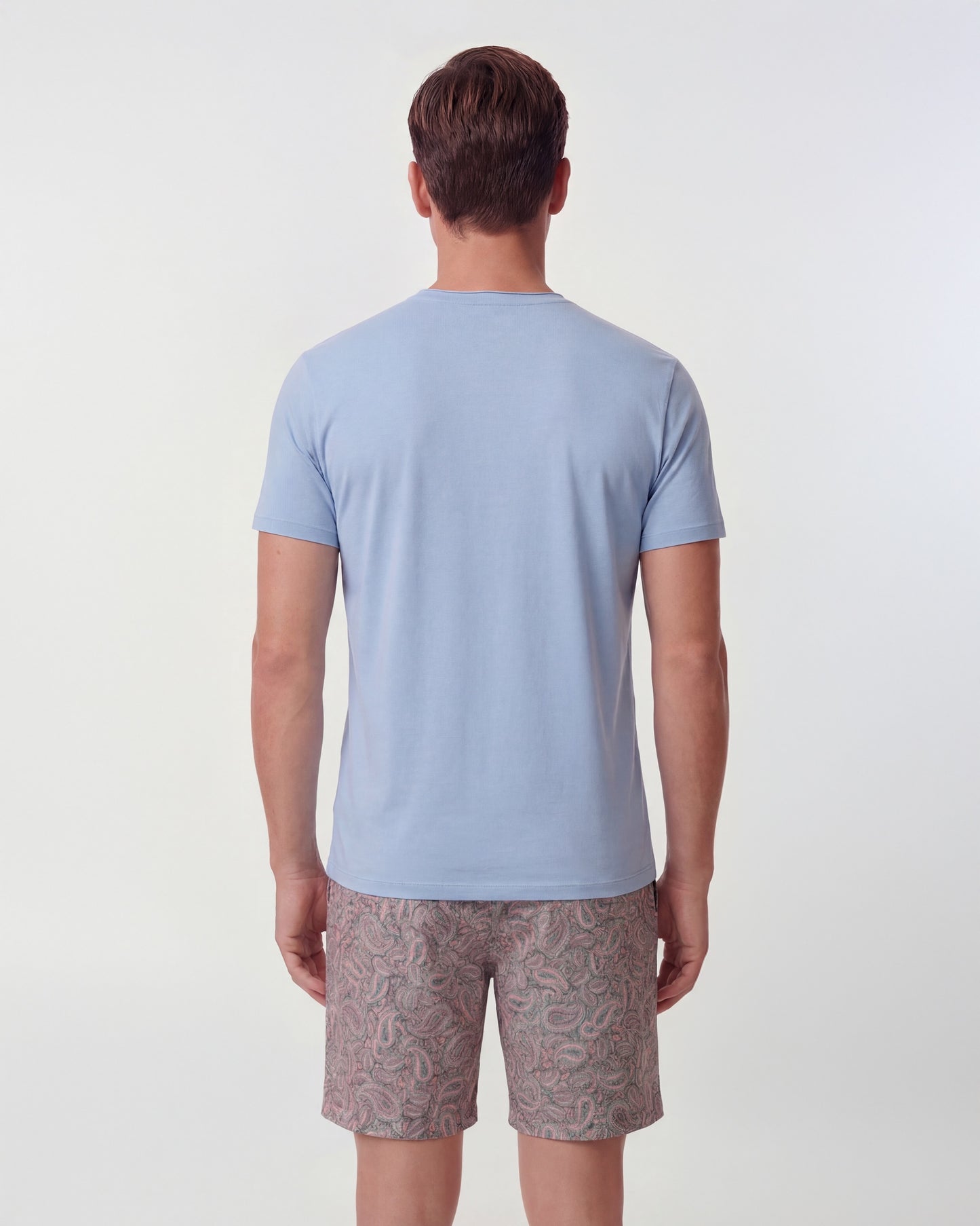JOHN PAISLEY PILE CORAL MENS FLAT FRONT SHORT