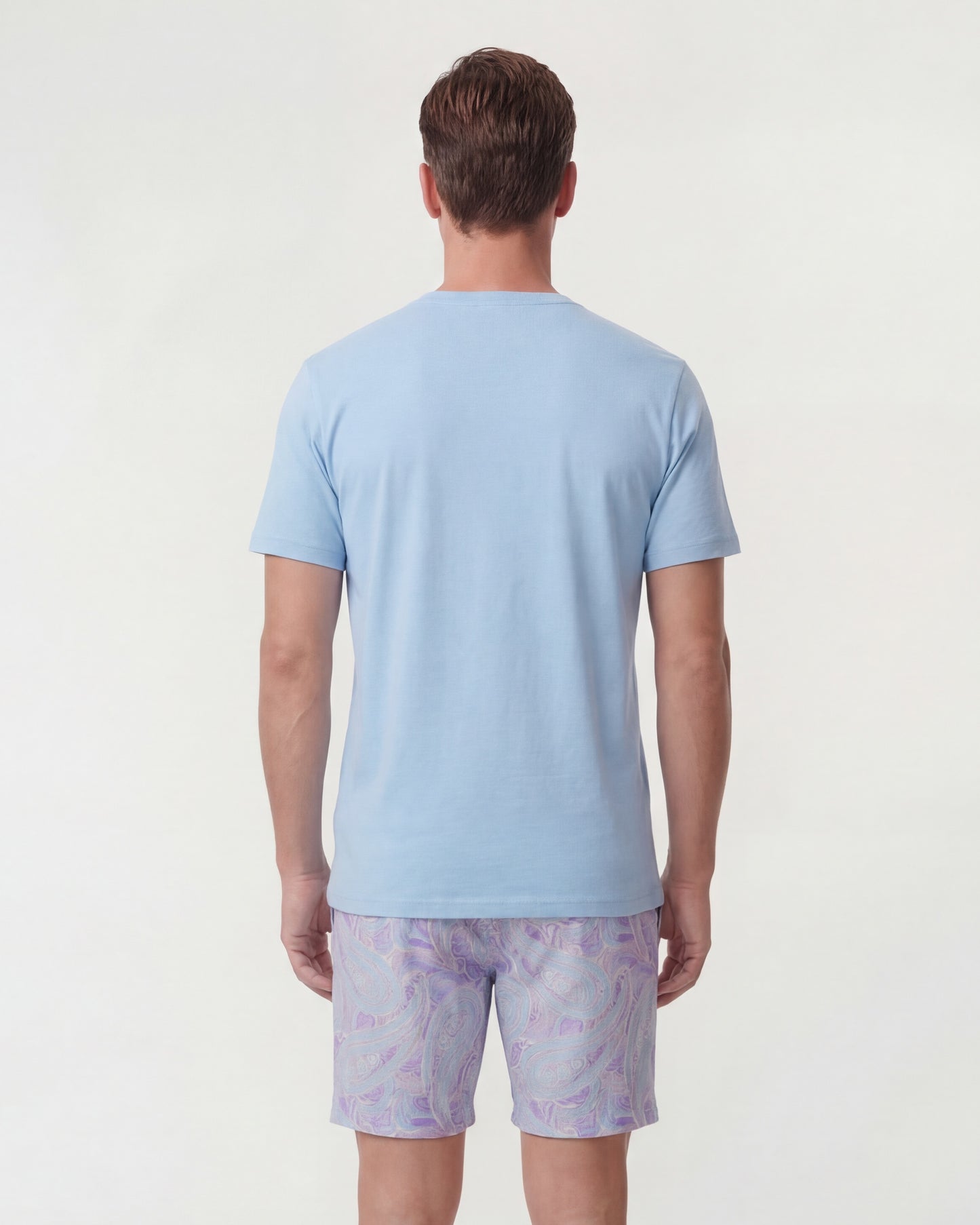 CLYDE MARAKESH PAISLEY HELIO MENS FLAT FRONT SHORT