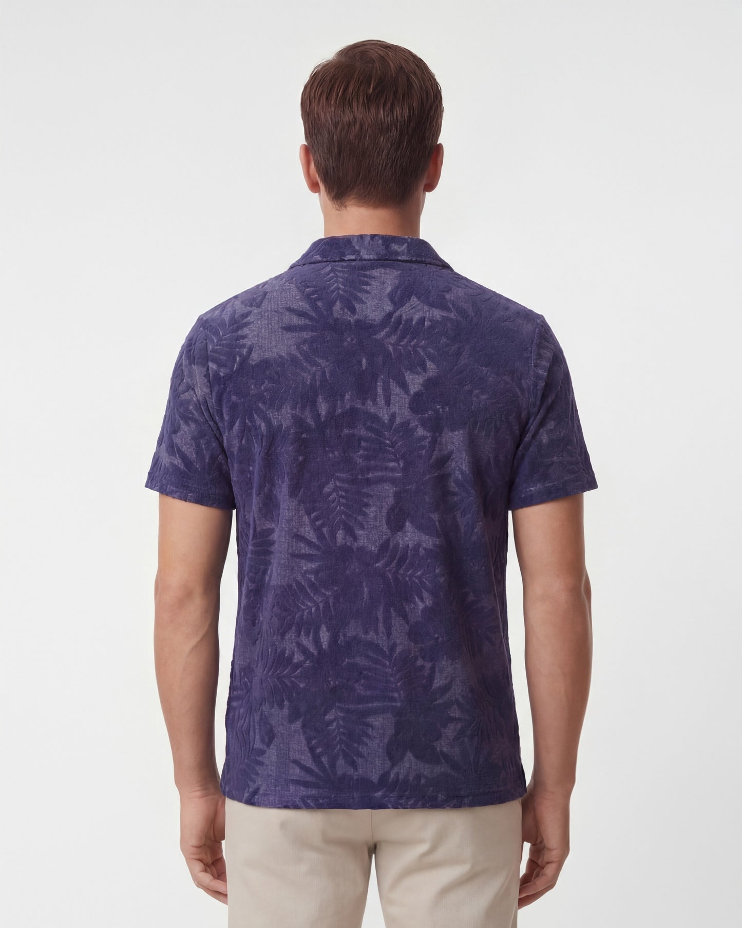 JOHNNY FARM BLUMENHANDTUCH-POLO - MARINEBLAU