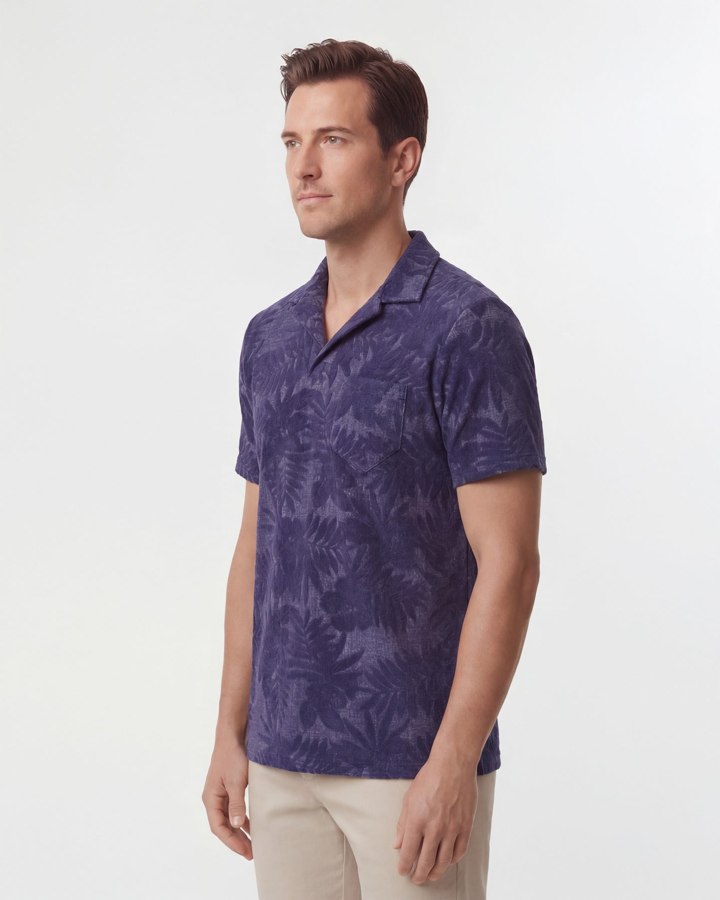 JOHNNY FARM BLUMENHANDTUCH-POLO - MARINEBLAU