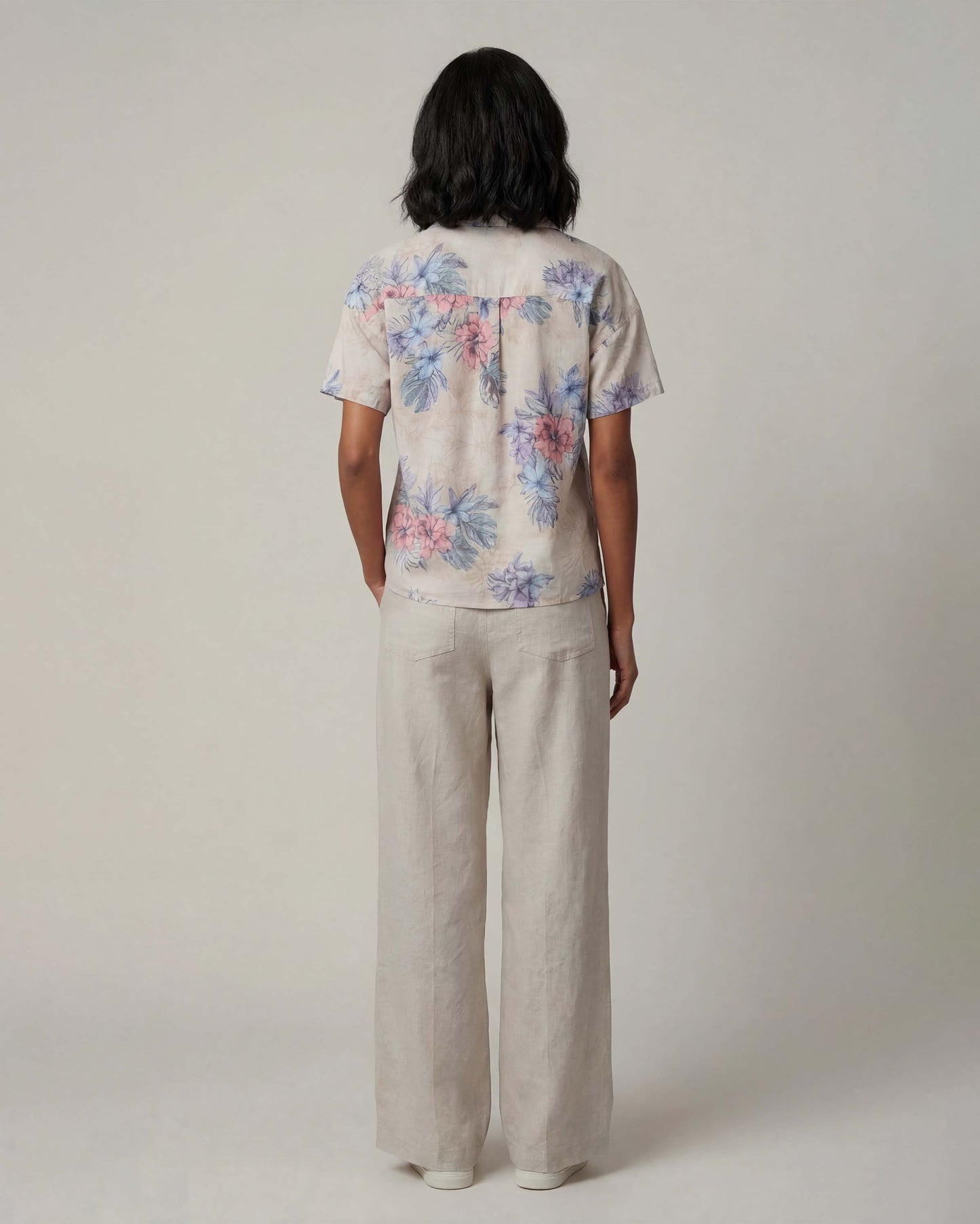 LILLIAN NATURAL WOMENS WIDE-LEG PANT