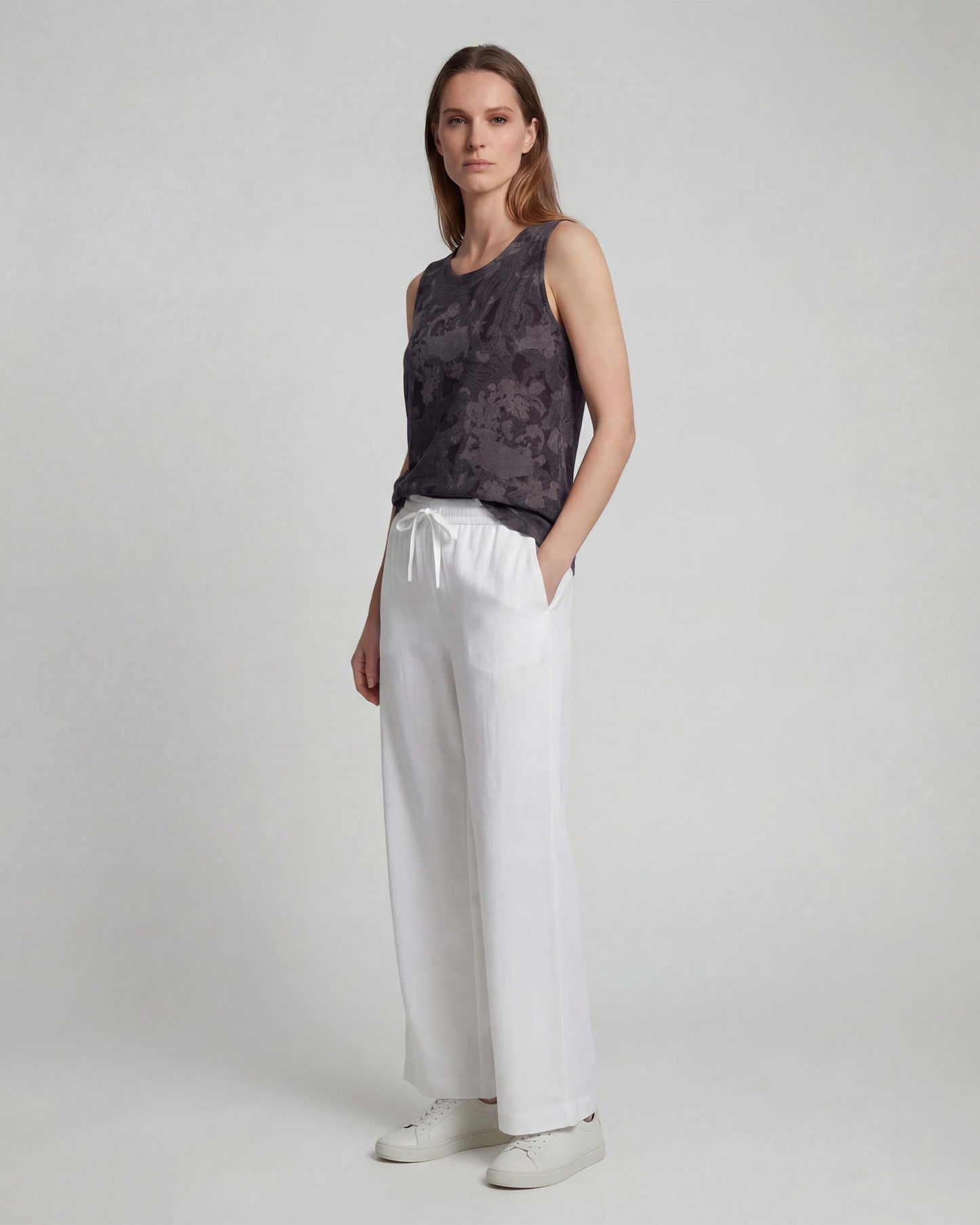 LILLIAN WHITE WOMENS WIDE-LEG PANT