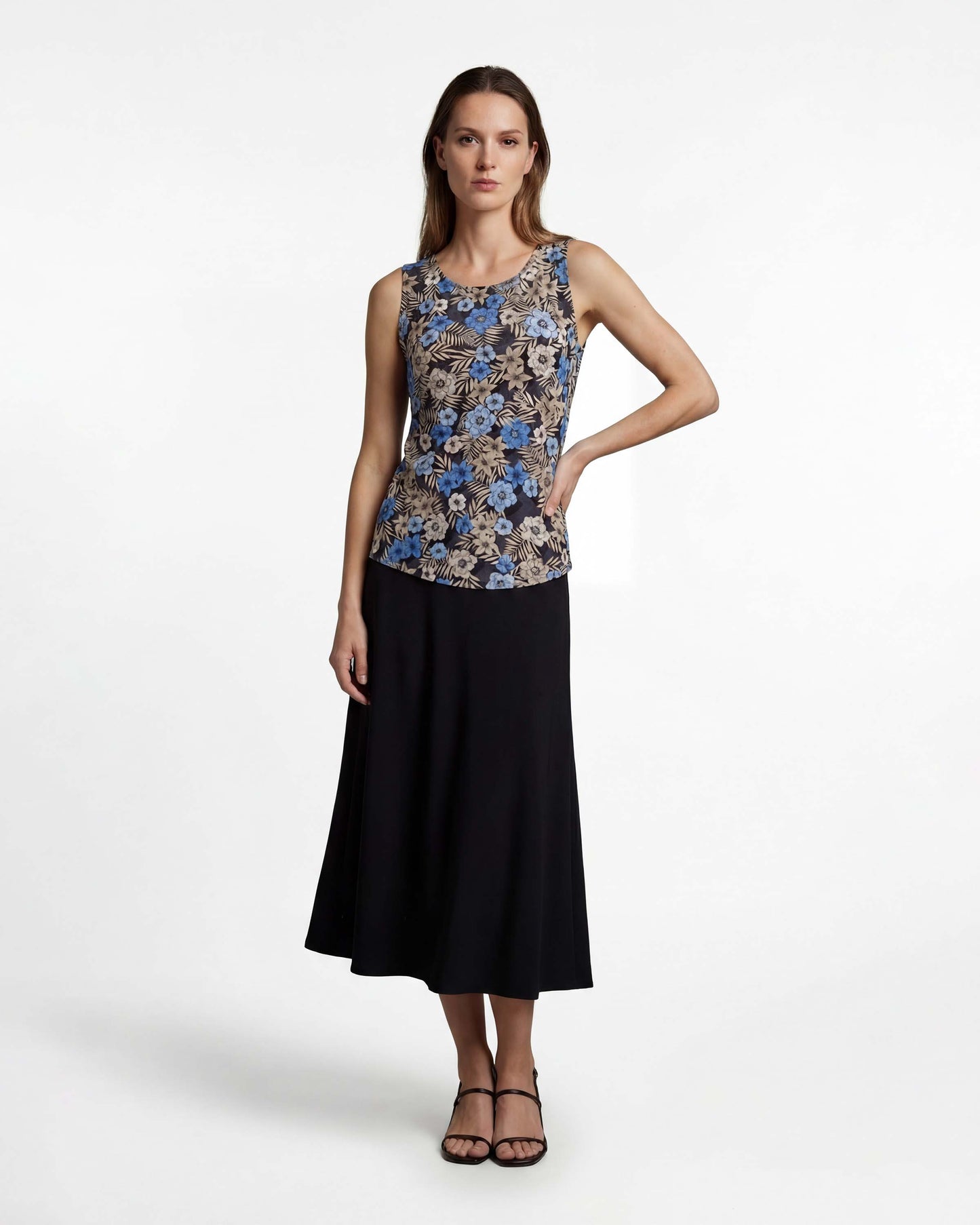 MARNI BLACK WOMENS MIDI SKIRT