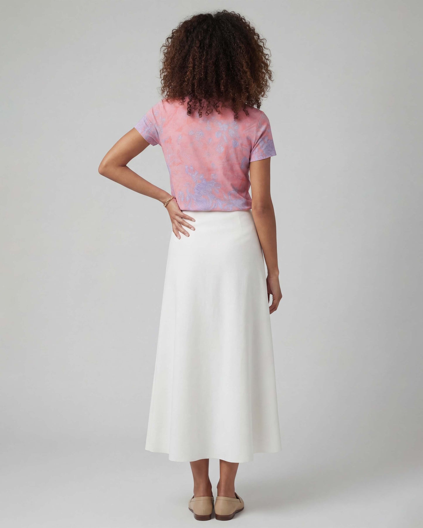 MARNI WHITE WOMENS MIDI SKIRT