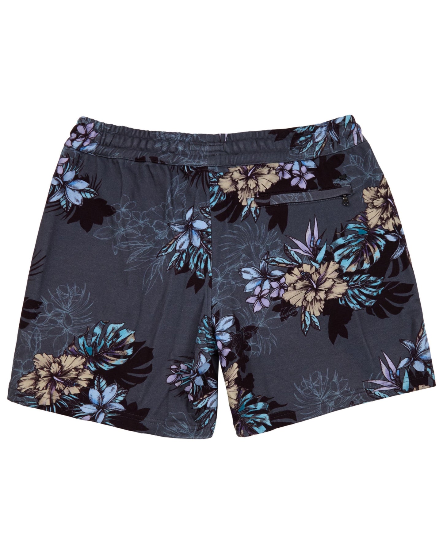 SILUS EXOTIC FLORAL BLACK MENS LOUNGE SHORT