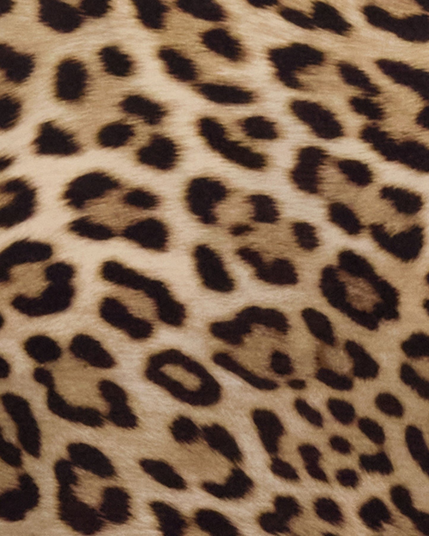 VICTOR LEOPARD BROWN MENS WOOL VNECK TEE