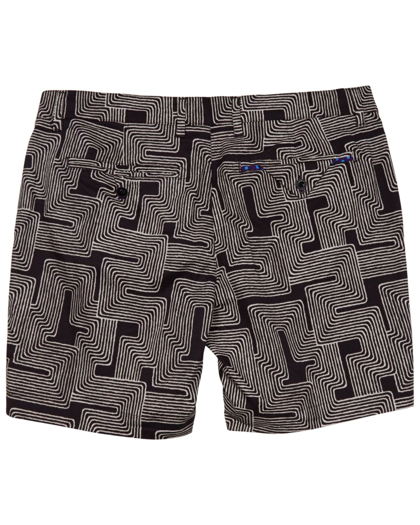 EDWARD INTER TWINE BLACK MENS FLAT FRONT SHORT