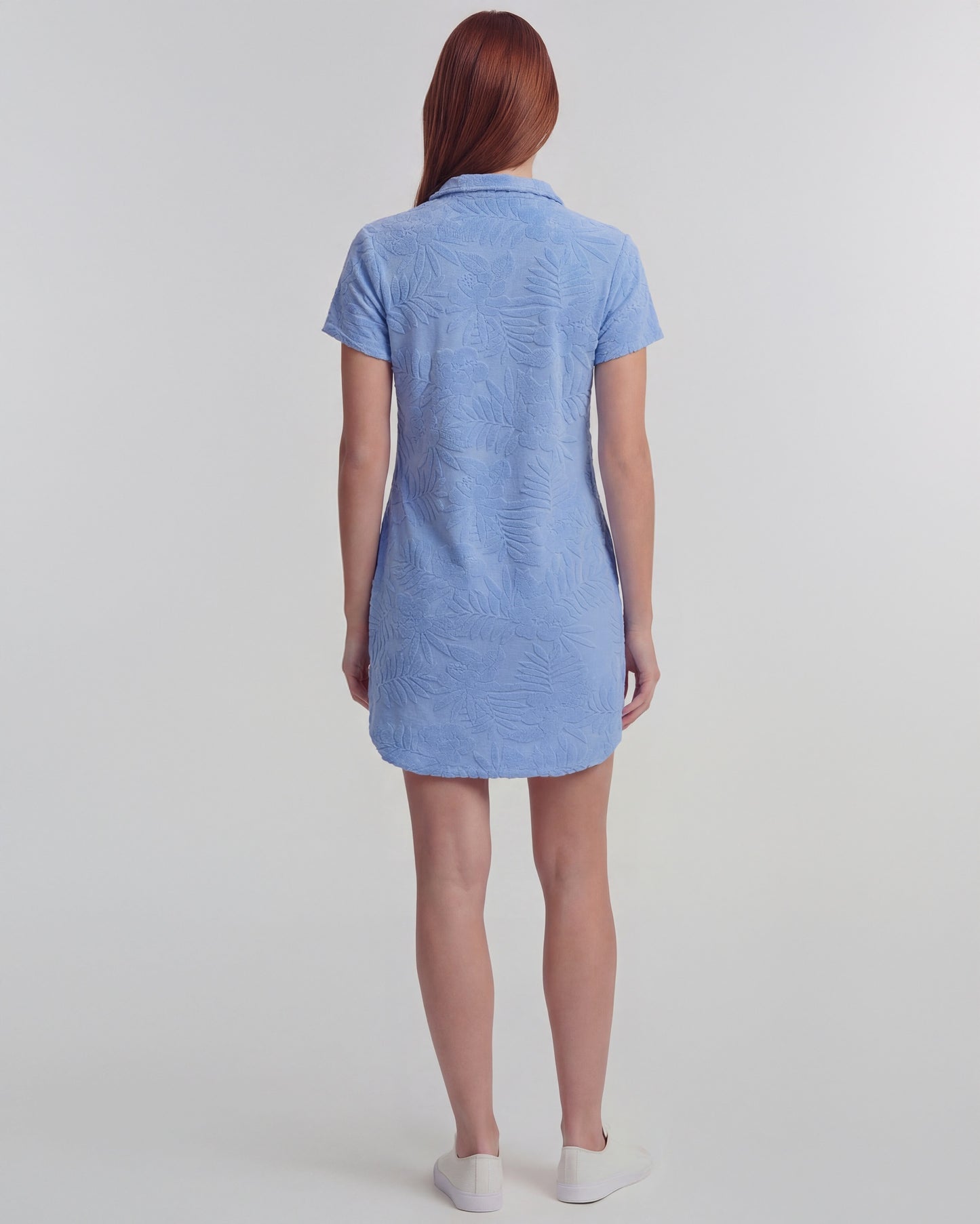 JOSEPHINE BLUE WOMENS TERRY TOWELING DRESS