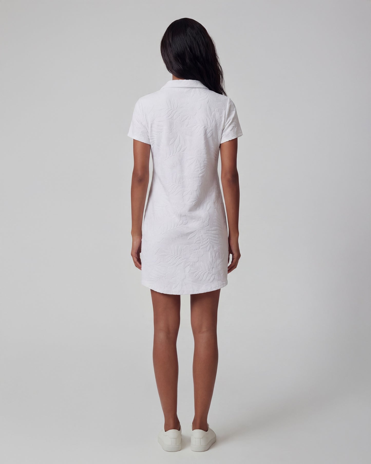 JOSEPHINE WHITE WOMENS TERRY TOWELING DRESS