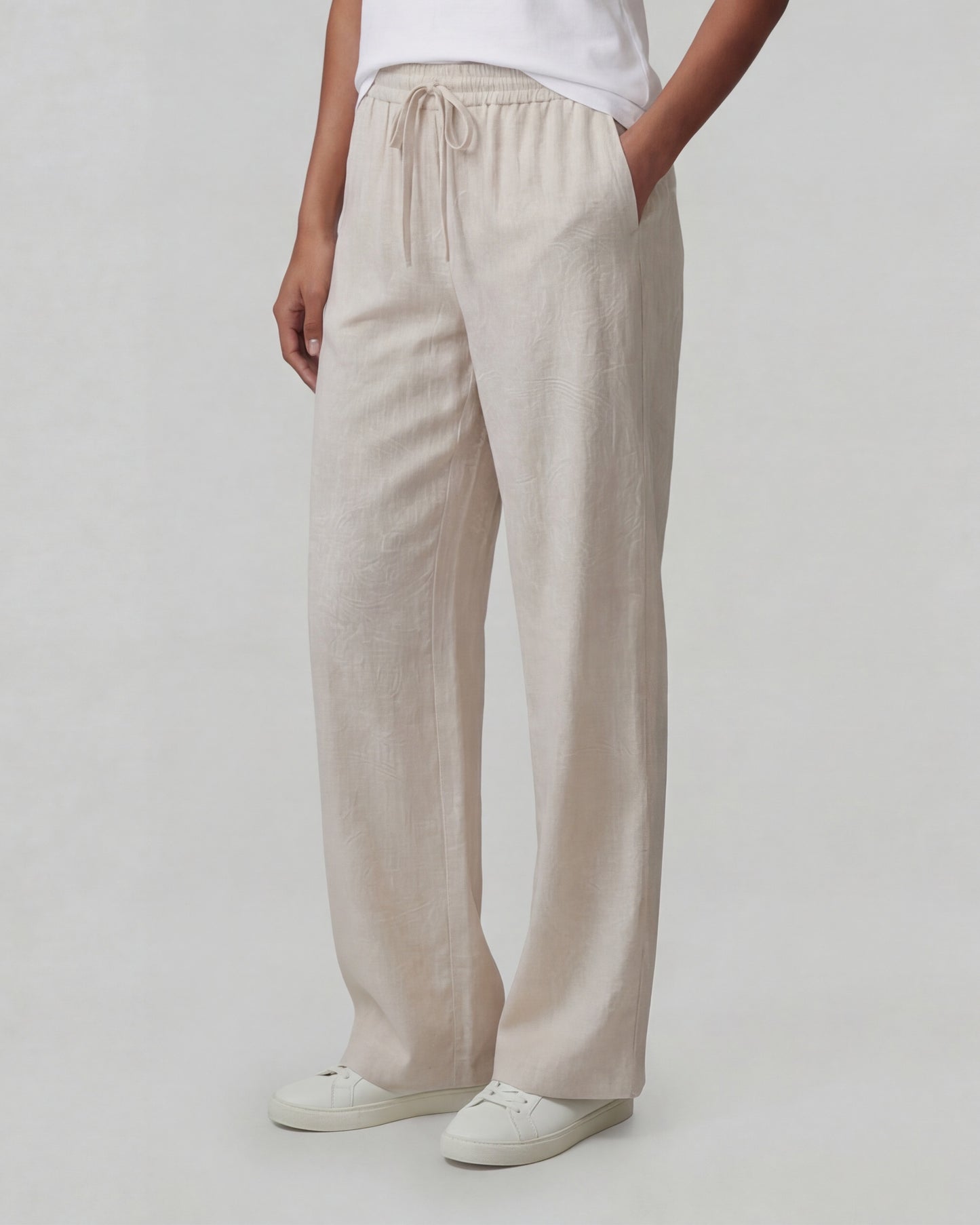LILLIAN PAISLEY EXPLOSION IVORY WOMENS WIDE-LEG PANT