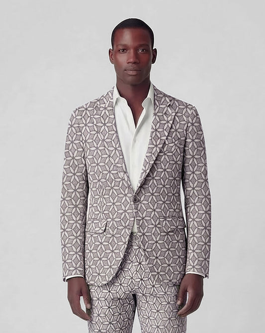 JULIUS TRIBAL NATURAL MENS TAILORED BLAZER