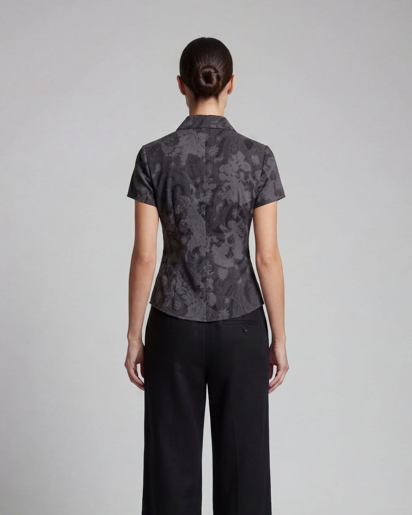 SHELLEY PAISLEY EXPLOSION BLACK WOMENS PRINTED SHIRT