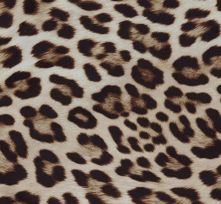 POOL LEOPARD BROWN MENS TAILORED SWIM SHORT