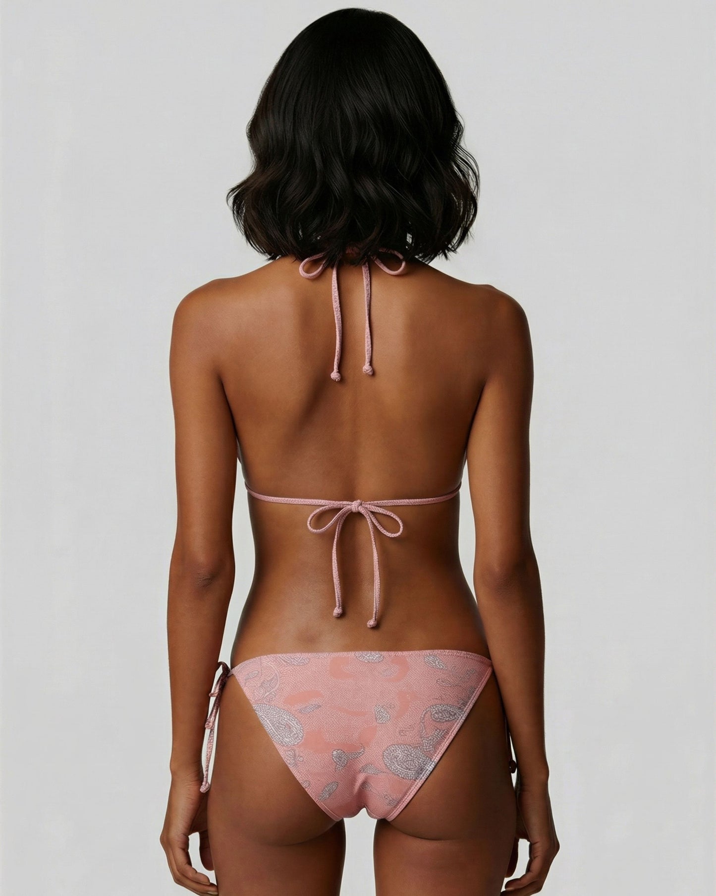 BONITA PAISLEY EXPLOSION CORAL WOMENS BIKINI BOTTOM